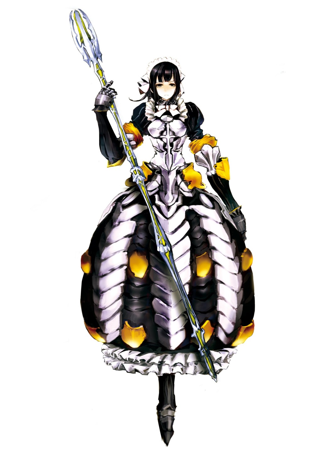 armor maid narberal_gamma overlord so-bin weapon