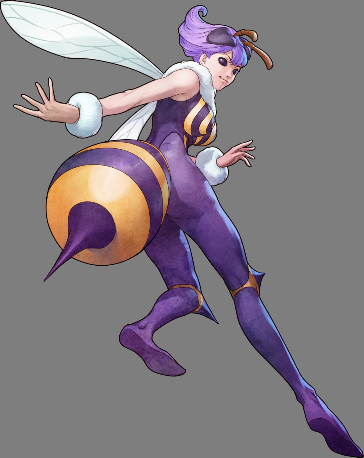 capcom dark_stalkers leotard monster_girl pantyhose q-bee stanley_lau transparent_png wings