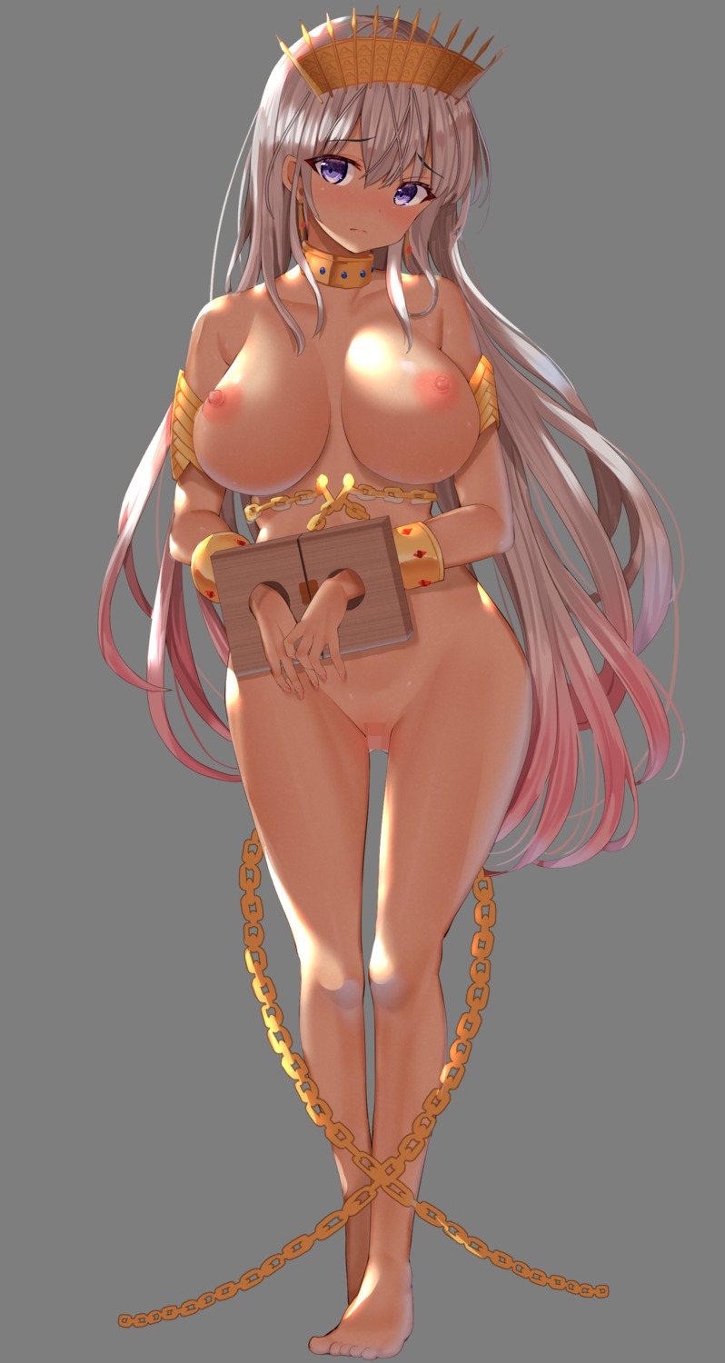 bondage censored fate/grand_order fujiko_(emnprmn) naked nipples pussy transparent_png zenobia_(fate)