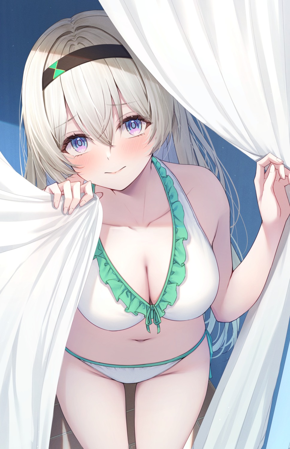 bikini cleavage firefly honkai:_star_rail primamiya swimsuits