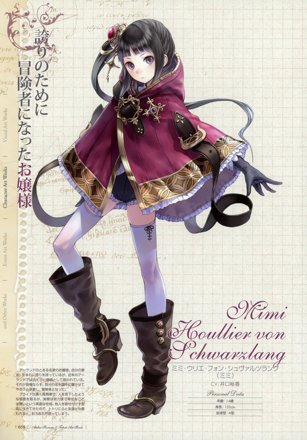 atelier atelier_totori kishida_mel mimi_houllier_von_schwarzlang profile_page thighhighs