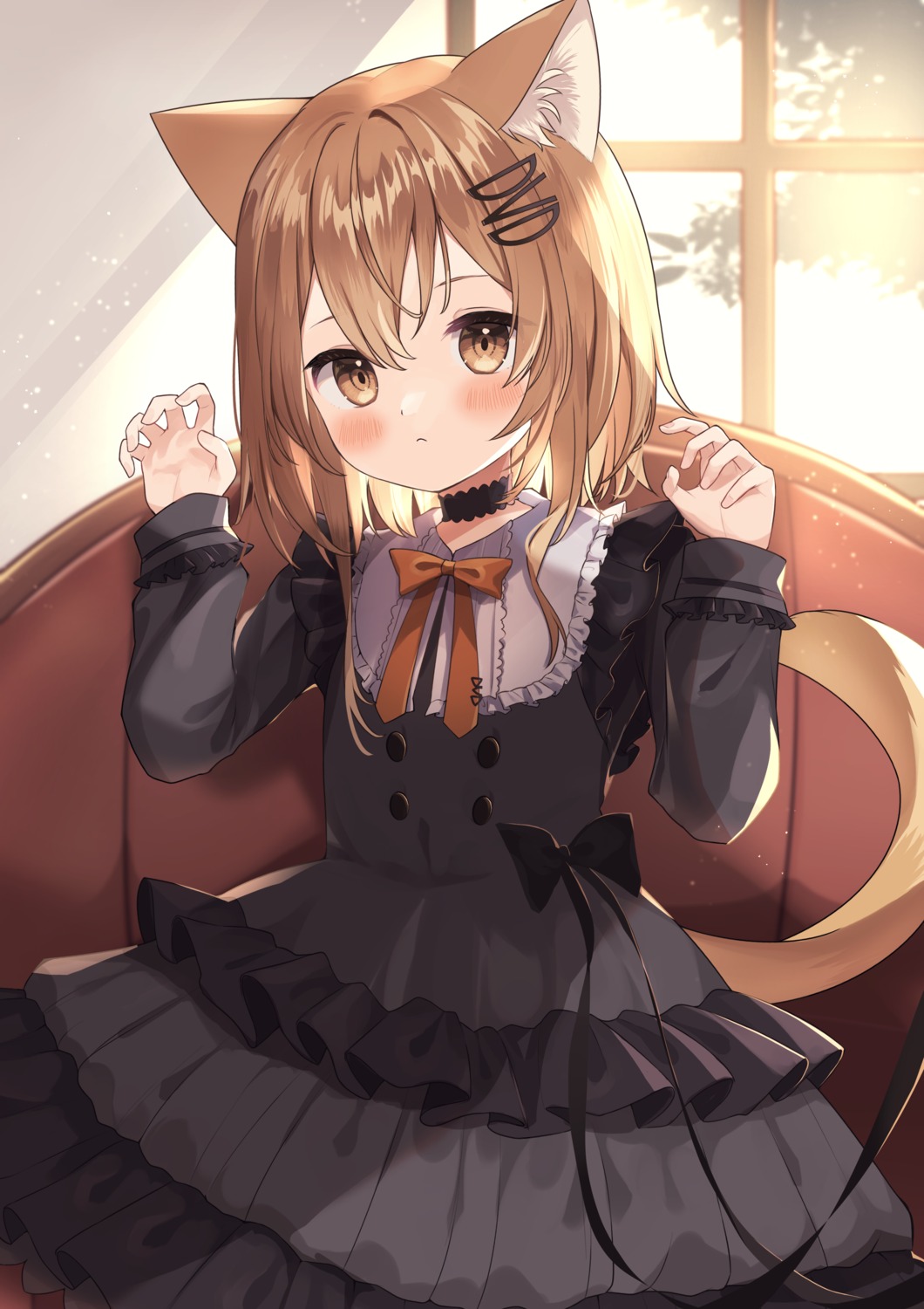 animal_ears dress dvd_(character) goma_(u_p) gothic_lolita lolita_fashion nekomimi tail