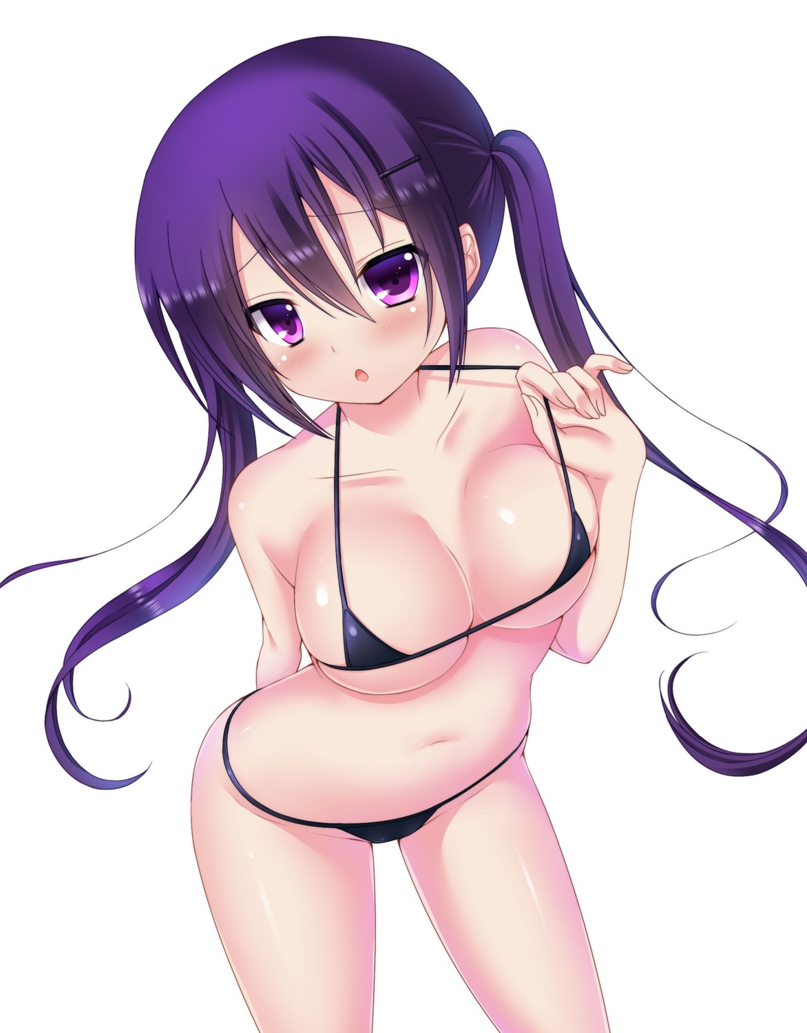 bikini cleavage gochuumon_wa_usagi_desu_ka? muraji0419 swimsuits tedeza_rize