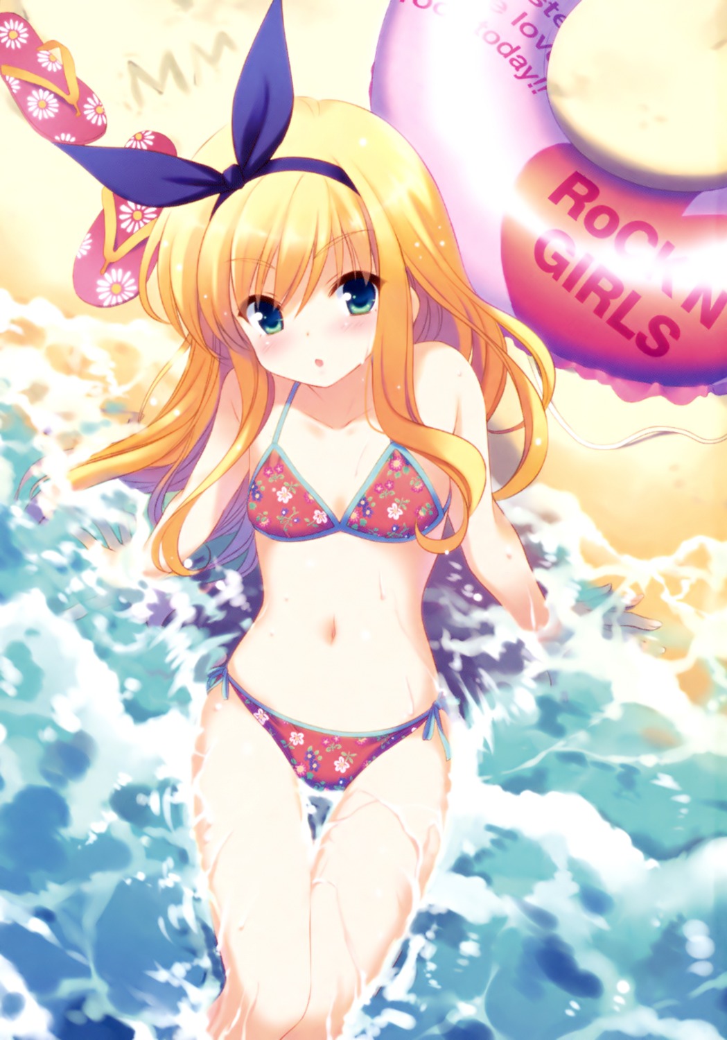 bikini isurugi_mio mm! ohara_tometa qp:flapper swimsuits