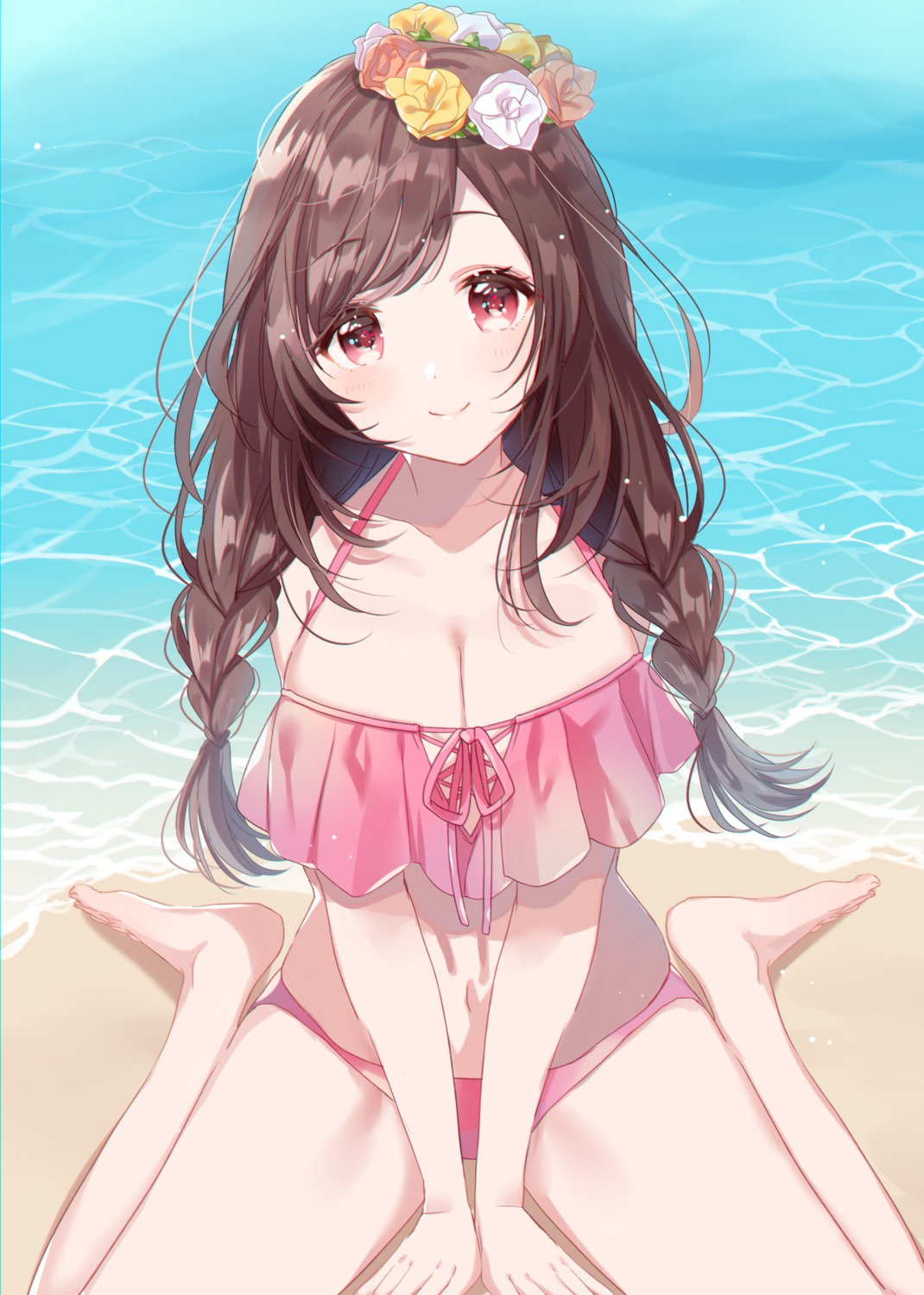 bikini cleavage misumi swimsuits the_idolm@ster the_idolm@ster_shiny_colors tsukioka_kogane