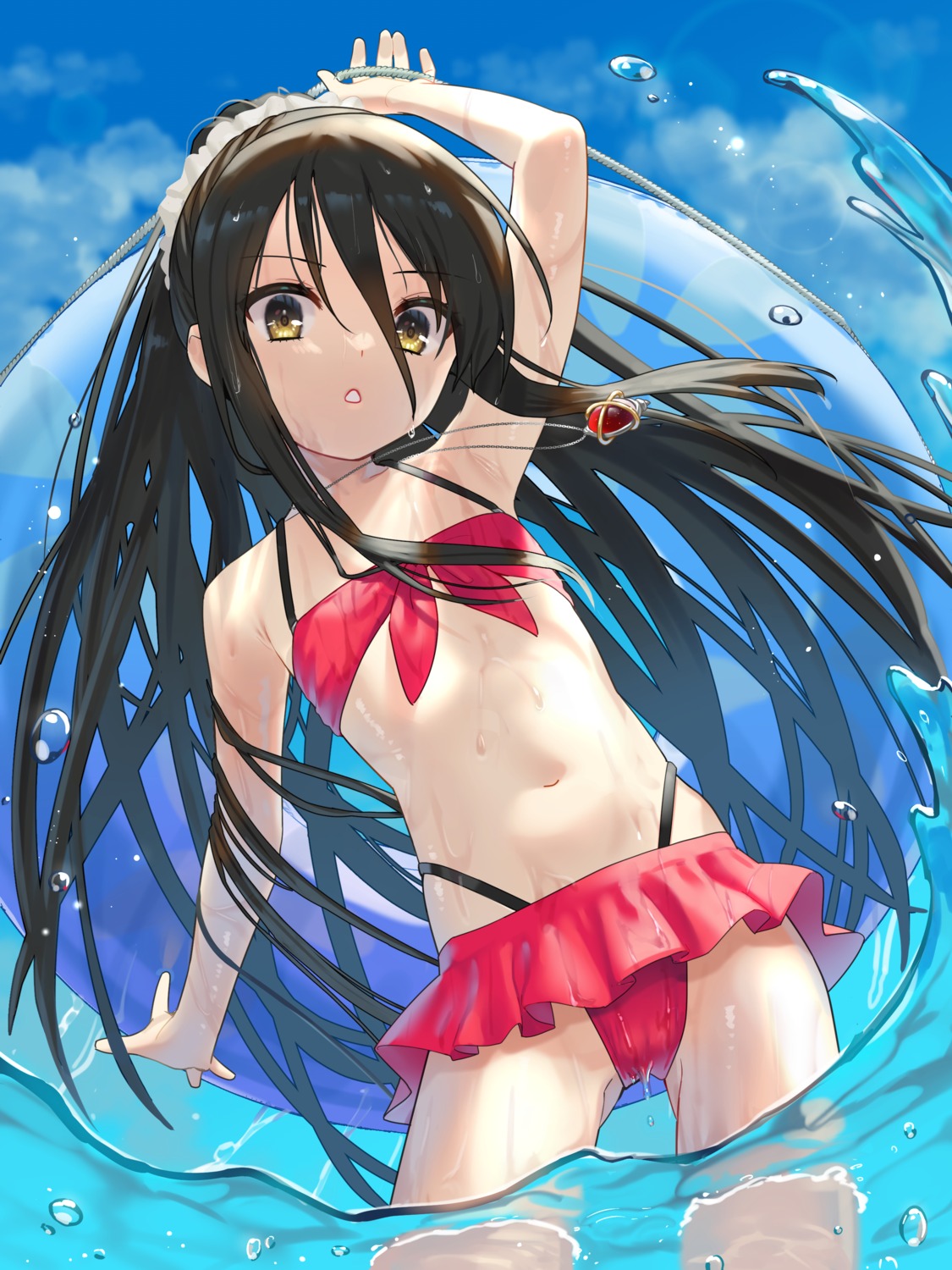 bikini cameltoe loli ohlia shakugan_no_shana shana swimsuits wet