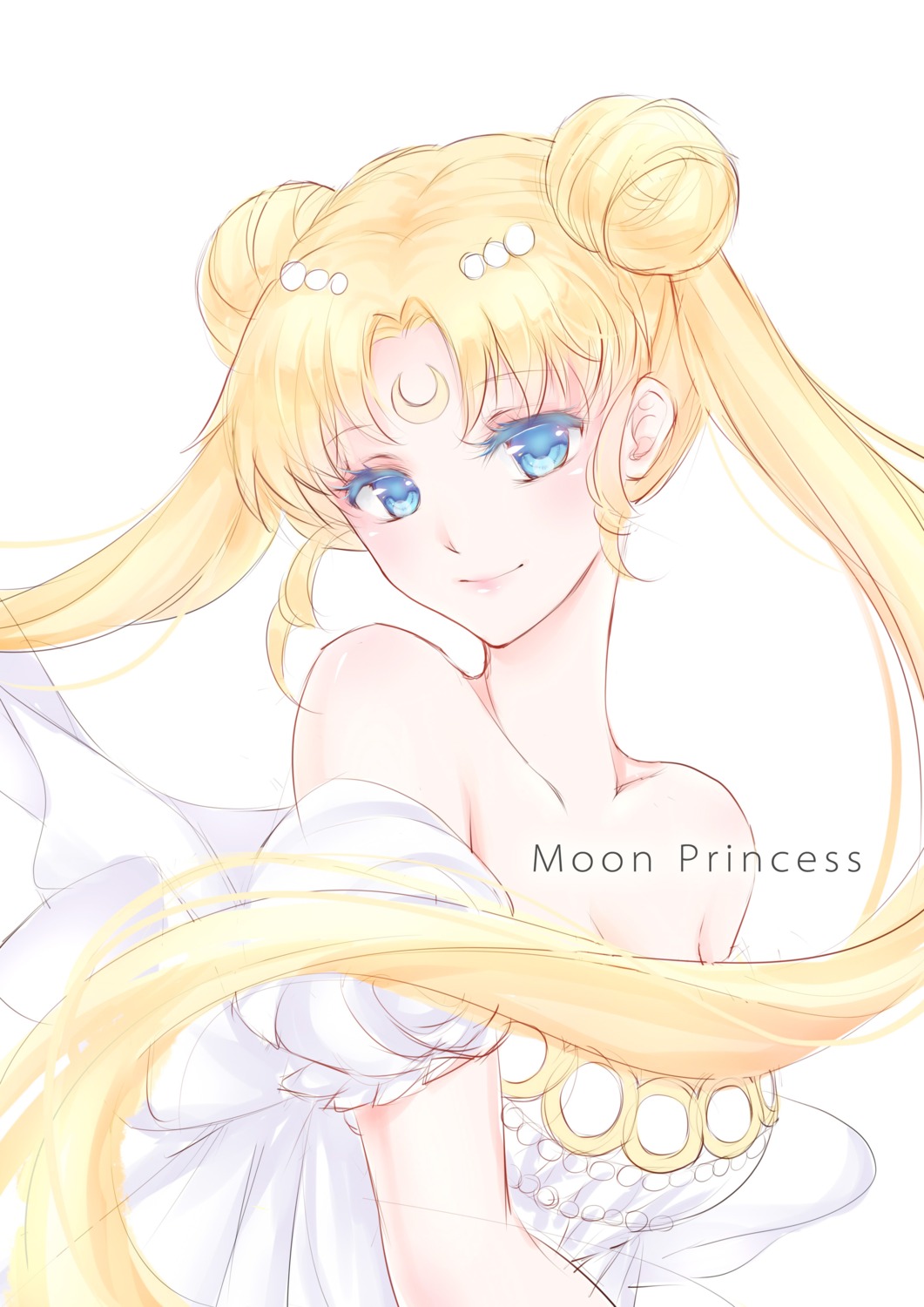 cleavage dress misaki_krokodi princess_serenity sailor_moon