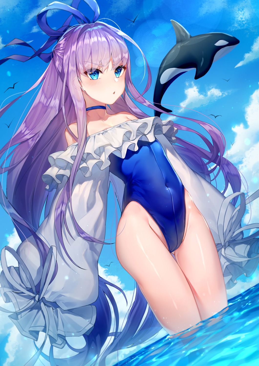 fate/grand_order ihachisu meltryllis swimsuits wet