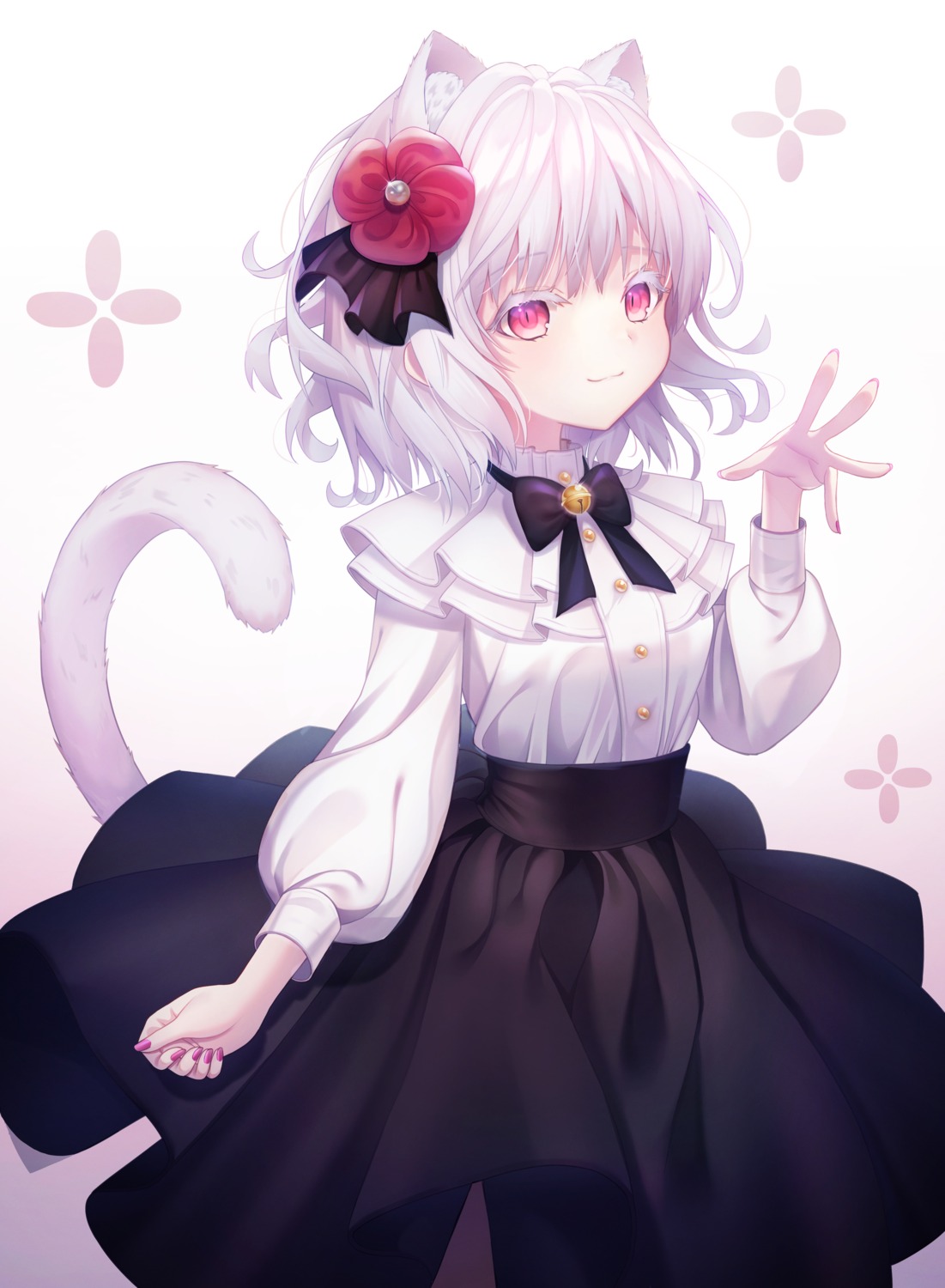 animal_ears gothic_lolita kyubi lolita_fashion nekomimi tail