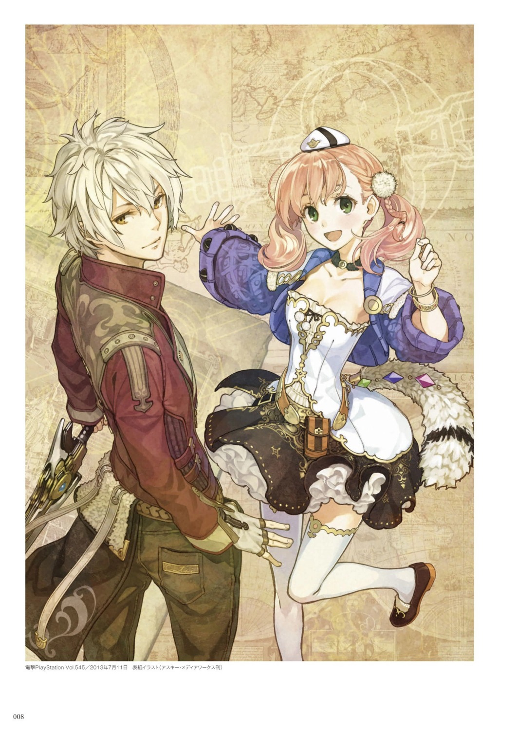 atelier atelier_escha_&_logy cleavage digital_version escha_malier hidari jpeg_artifacts koei_tecmo logix_ficsario thighhighs