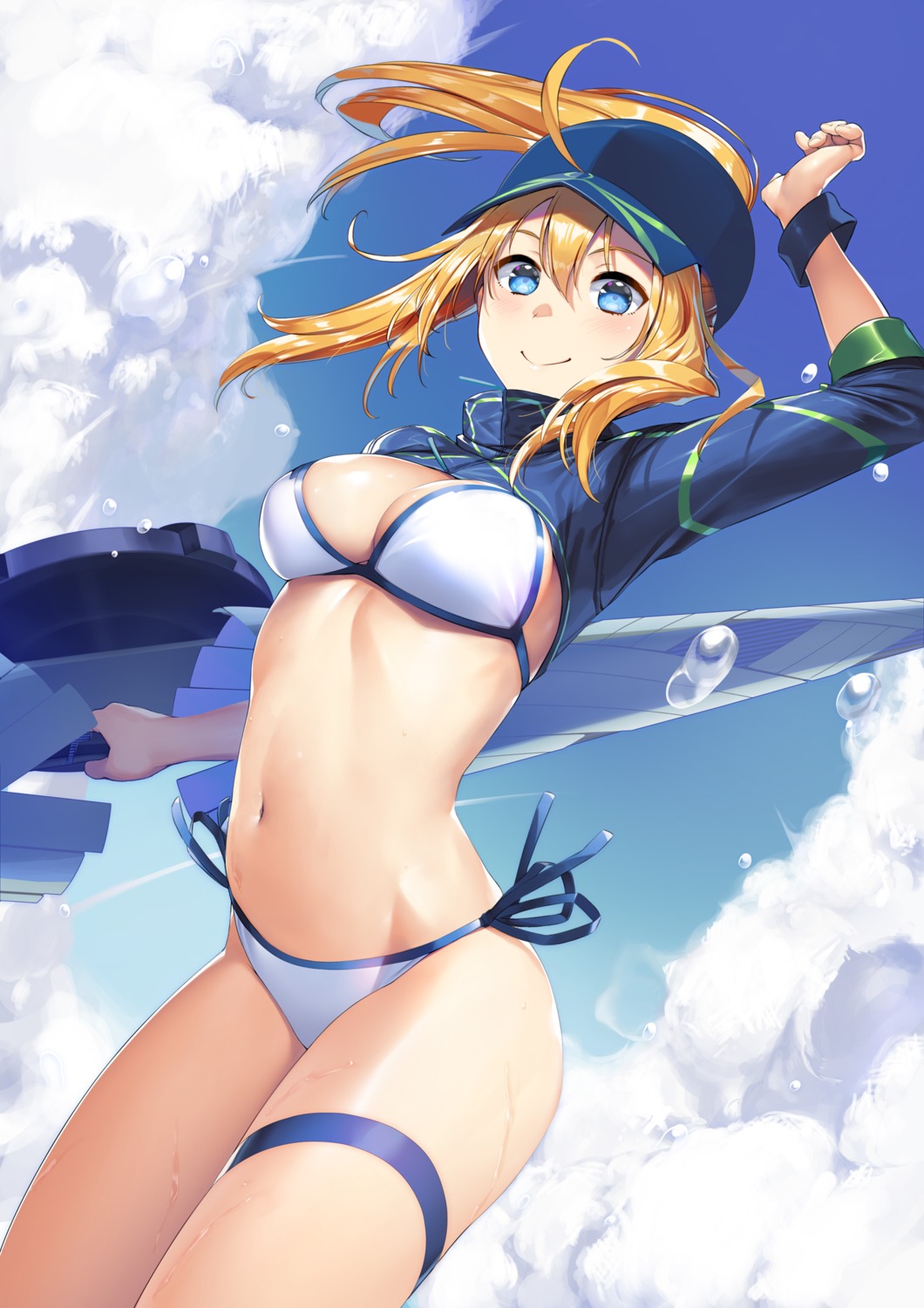 bikini fate/grand_order garter heroine_xx nonderi swimsuits weapon