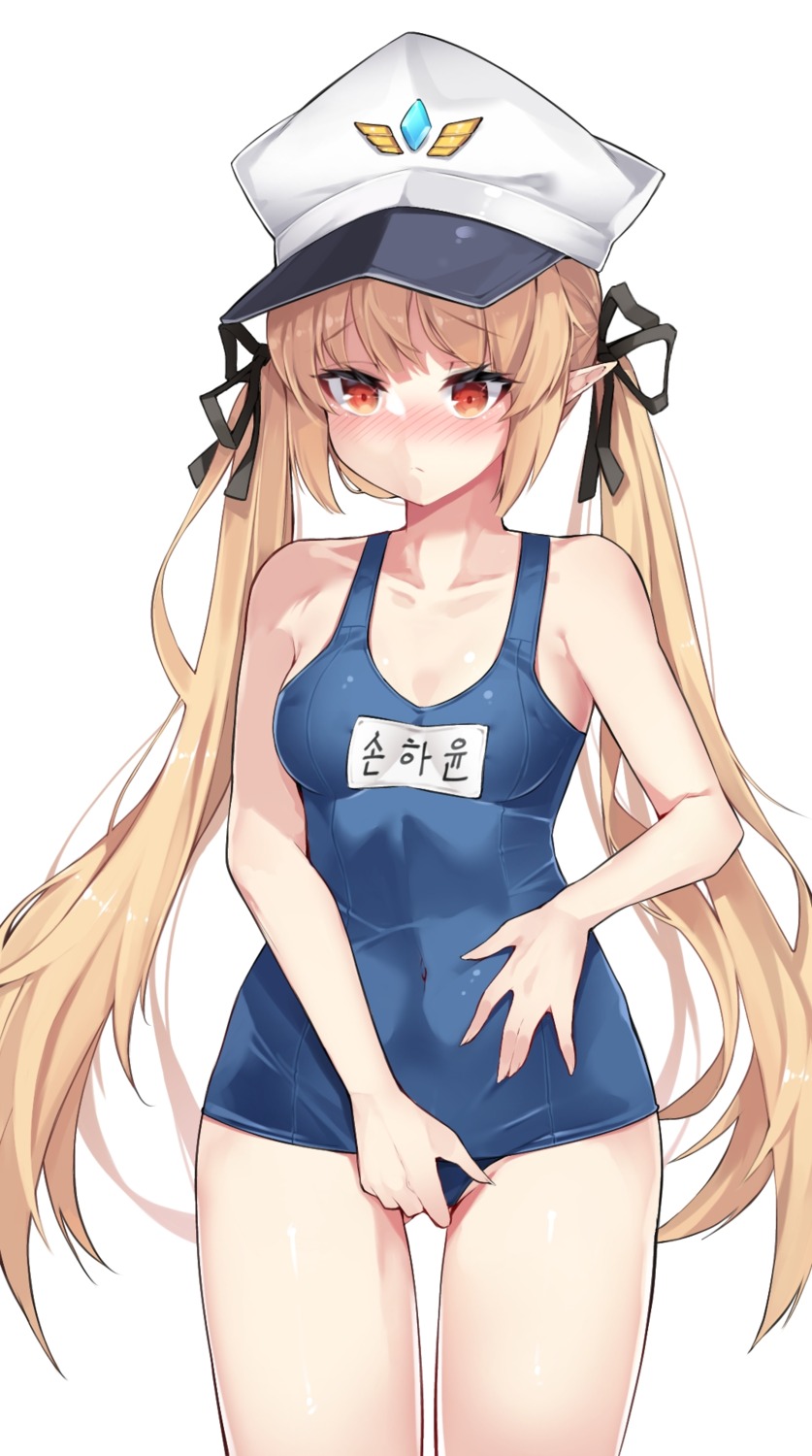 chukibabo2 pointy_ears school_swimsuit swimsuits