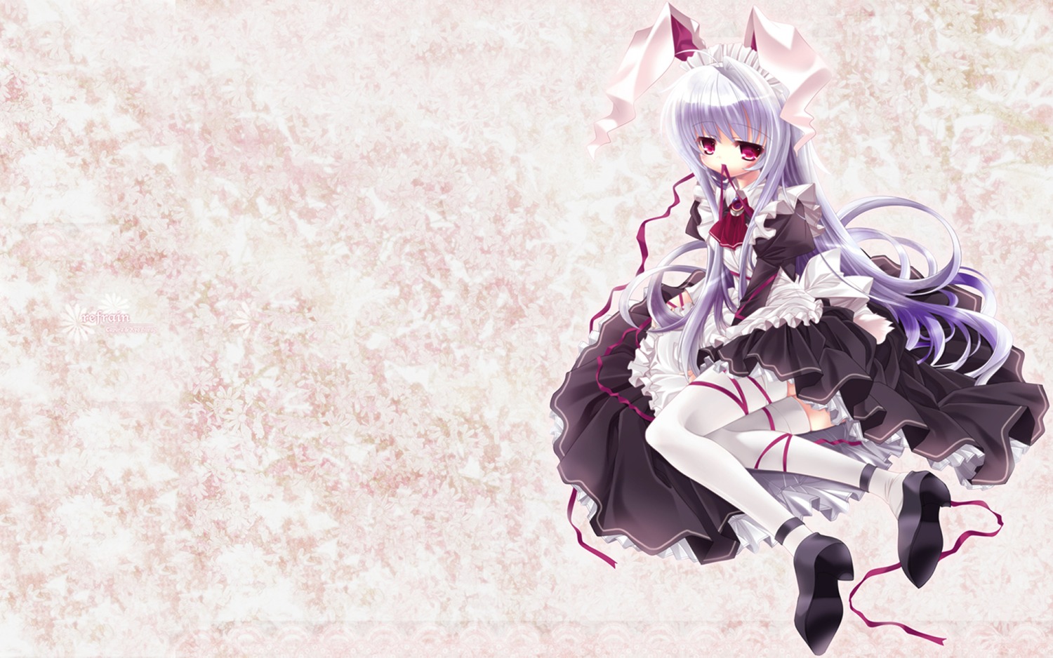 animal_ears bunny_ears capura_lin dress heels maid reisen_udongein_inaba thighhighs touhou