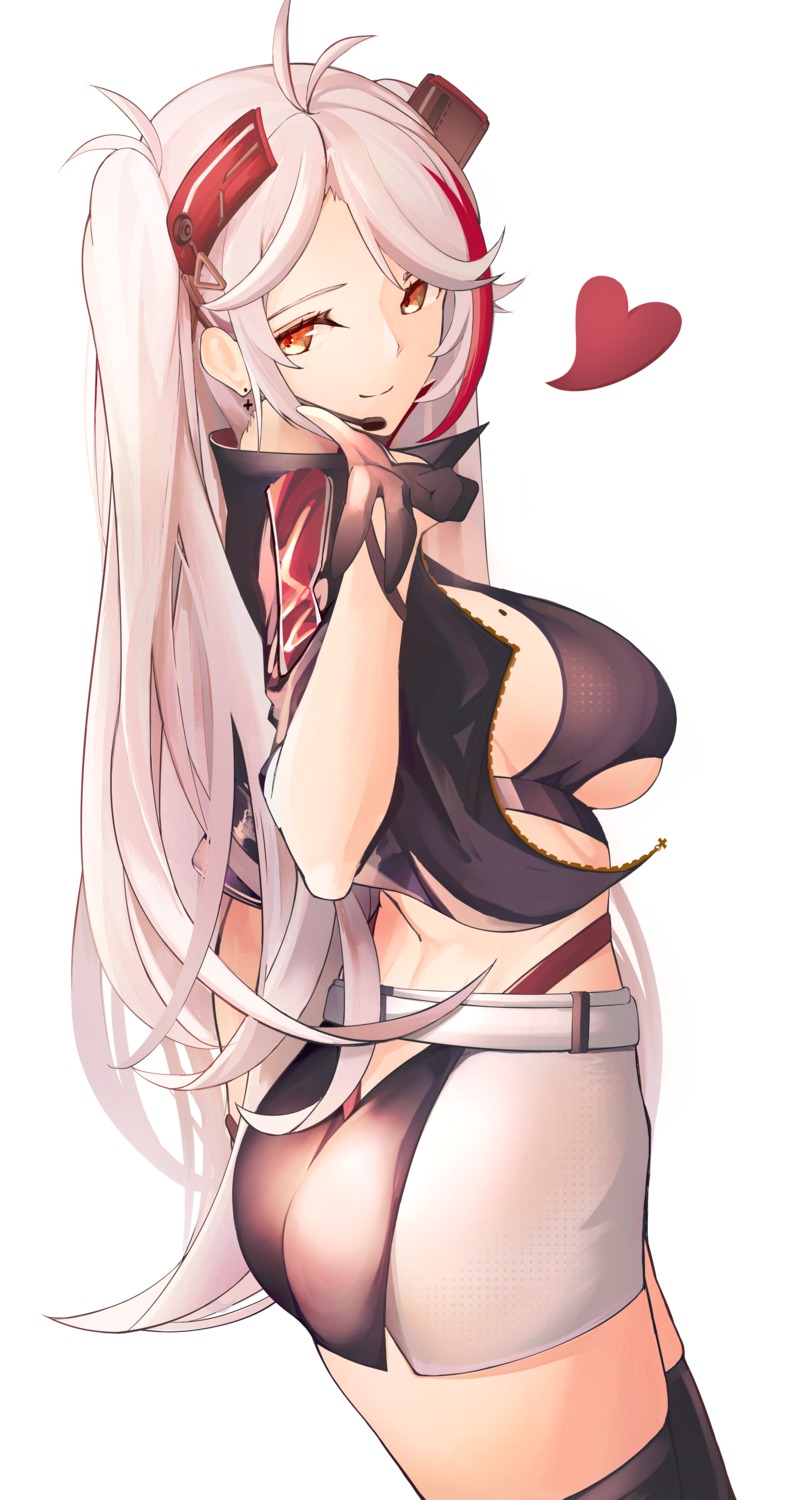 ass azur_lane prinz_eugen_(azur_lane) thighhighs yusha_(m-gata)