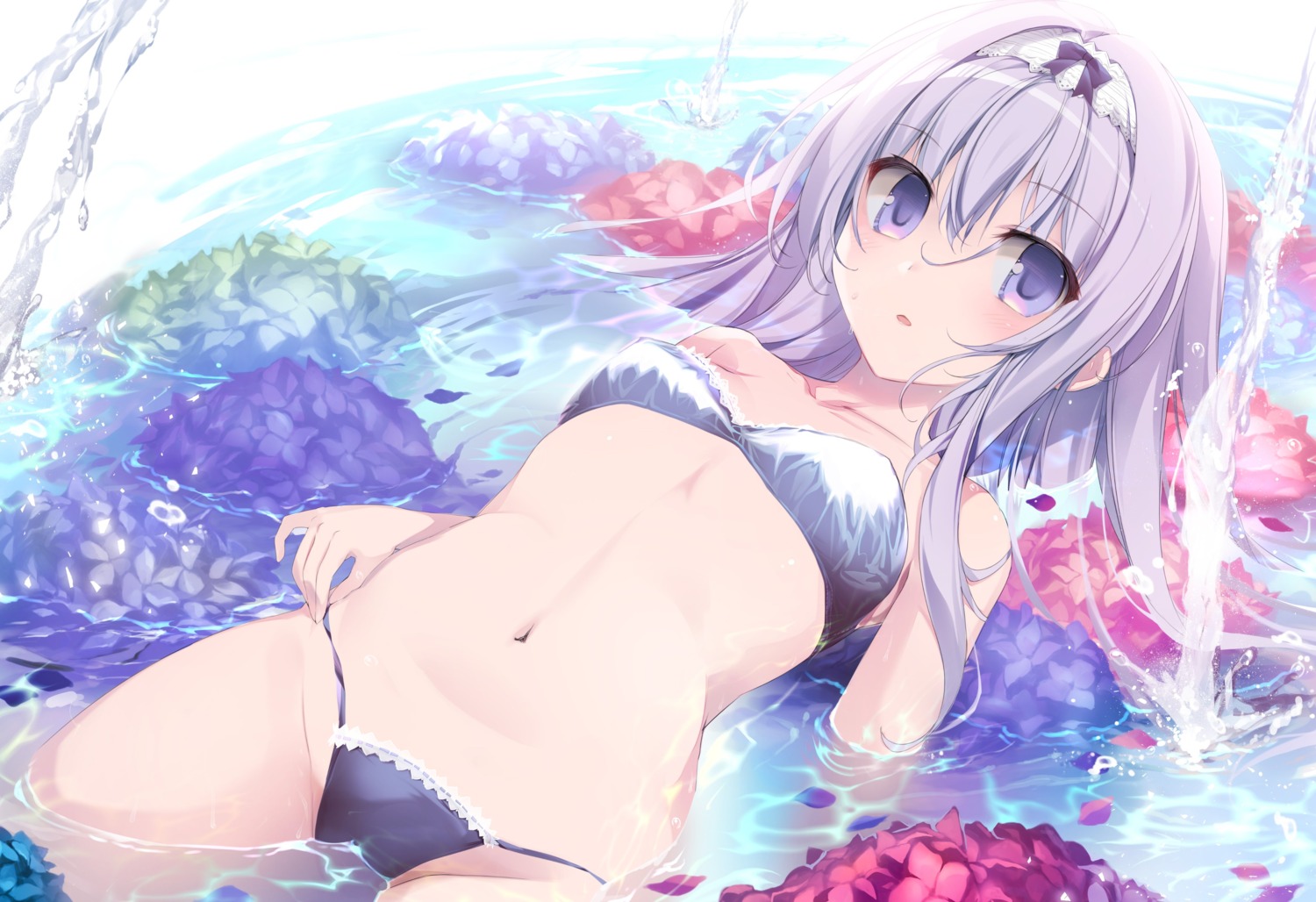 bikini jpeg_artifacts karomix karory swimsuits wet