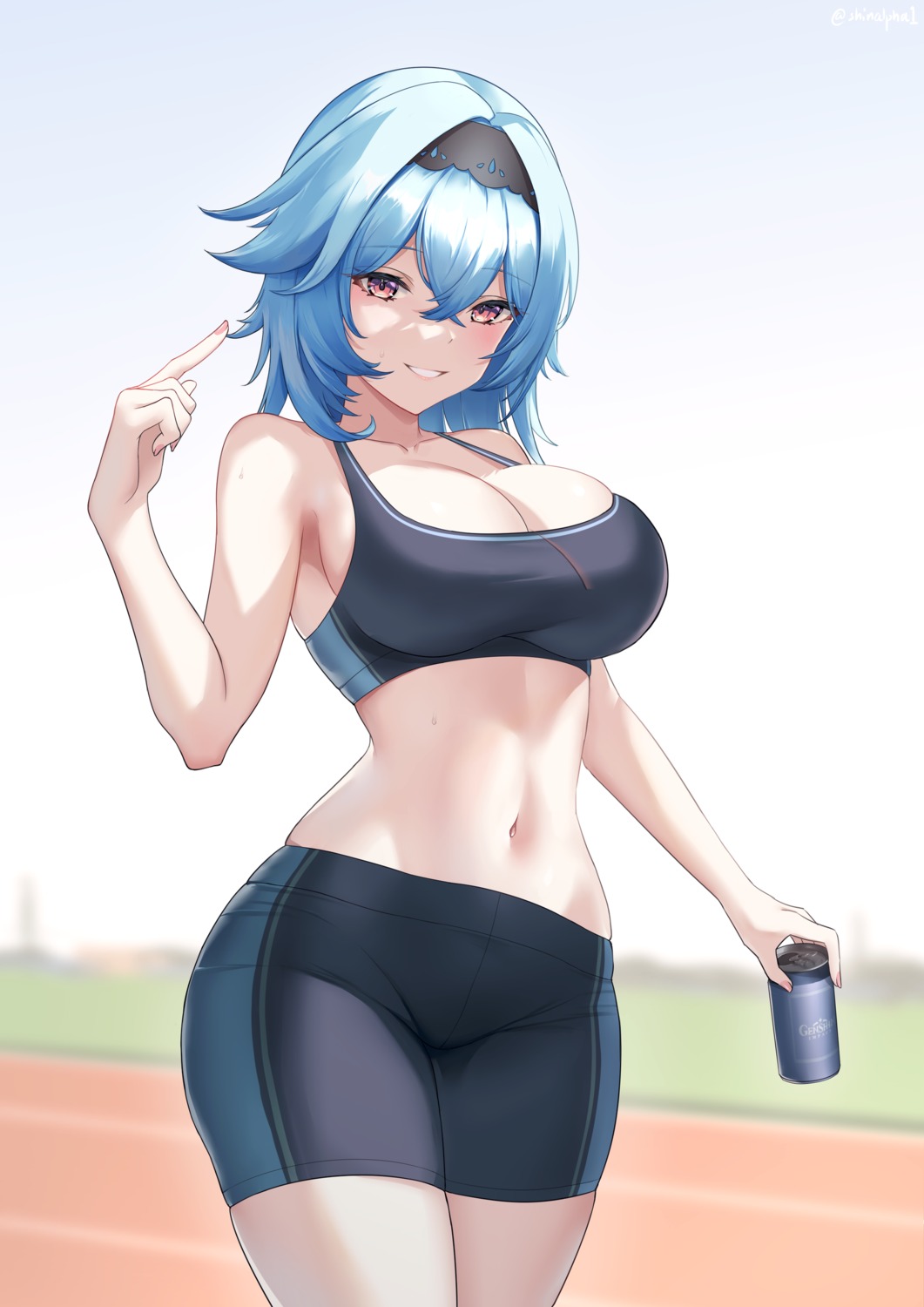 bike_shorts bra eula genshin_impact shinalpha