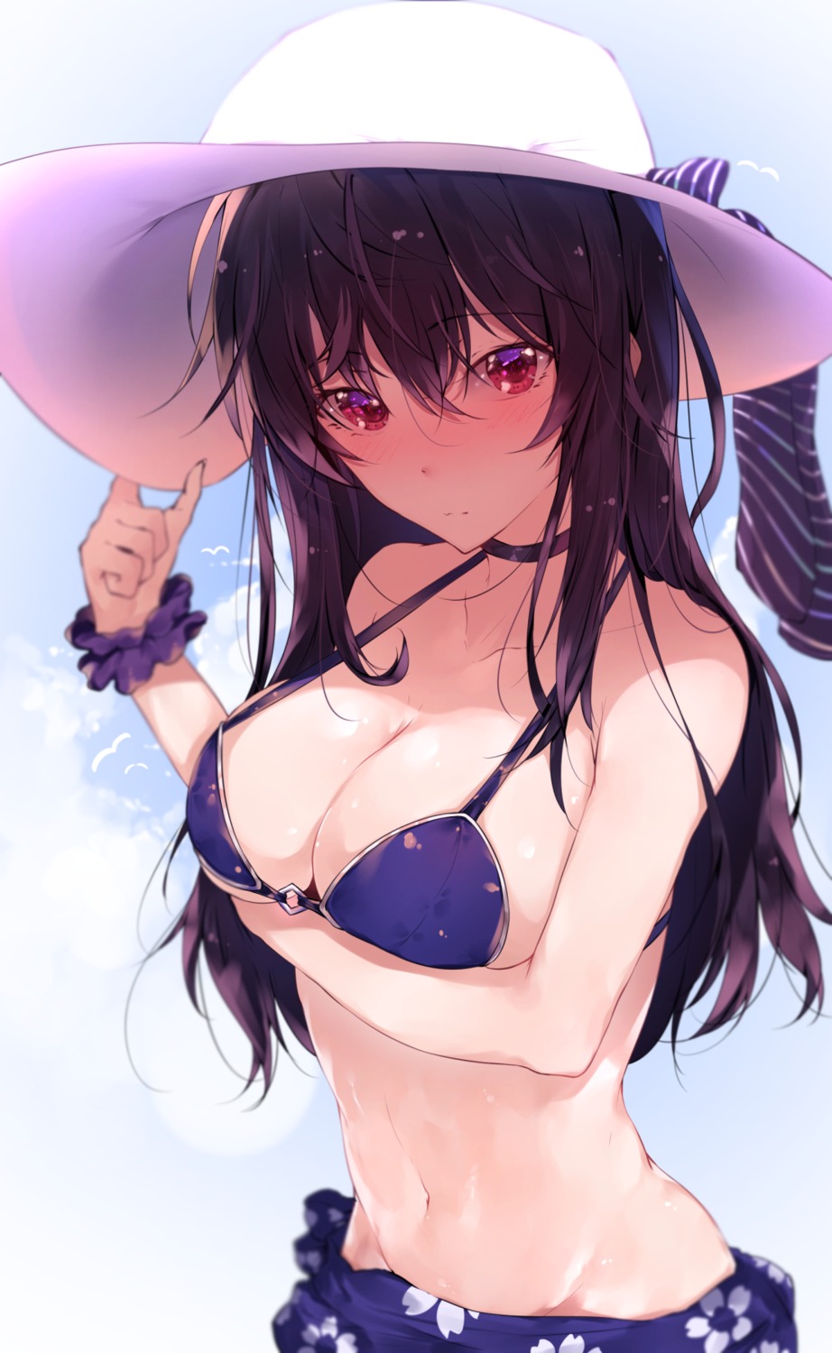 bikini_top breast_hold cleavage hplay kasumigaoka_utaha saenai_heroine_no_sodatekata swimsuits