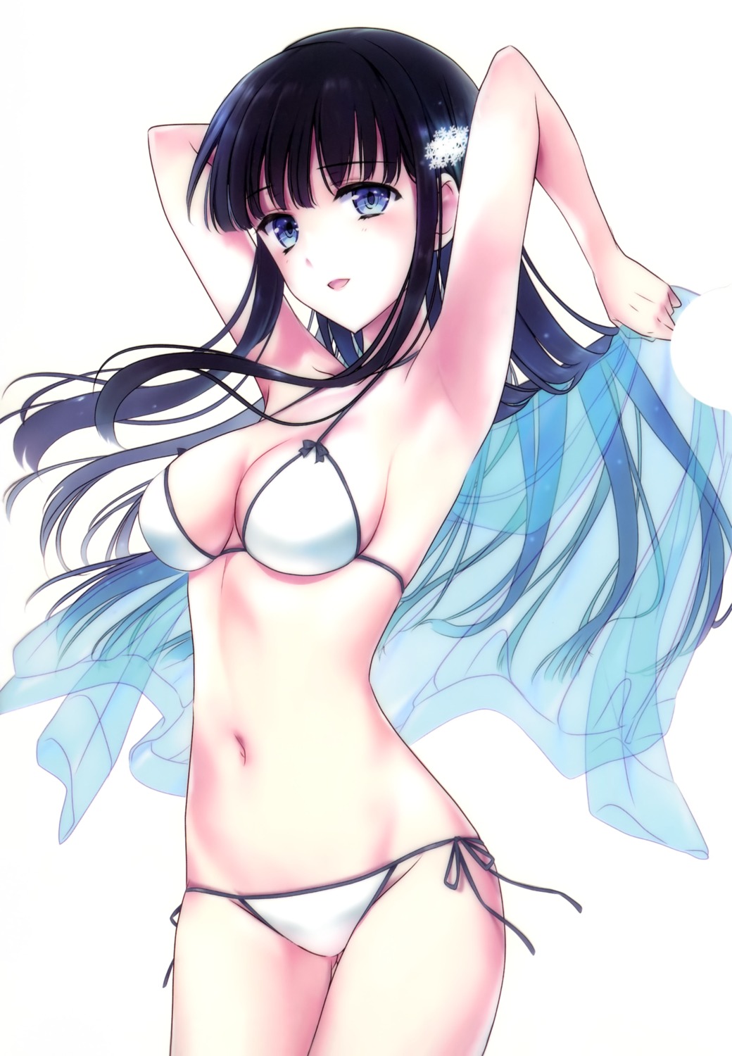 bikini cleavage mahouka_koukou_no_rettousei shiba_miyuki swimsuits