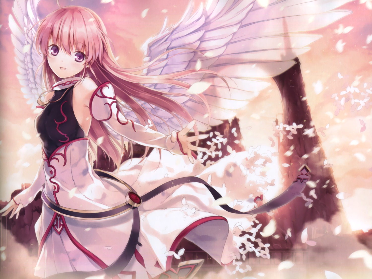 6u aiyoku_no_eustia august eustia_astraea no_bra wings