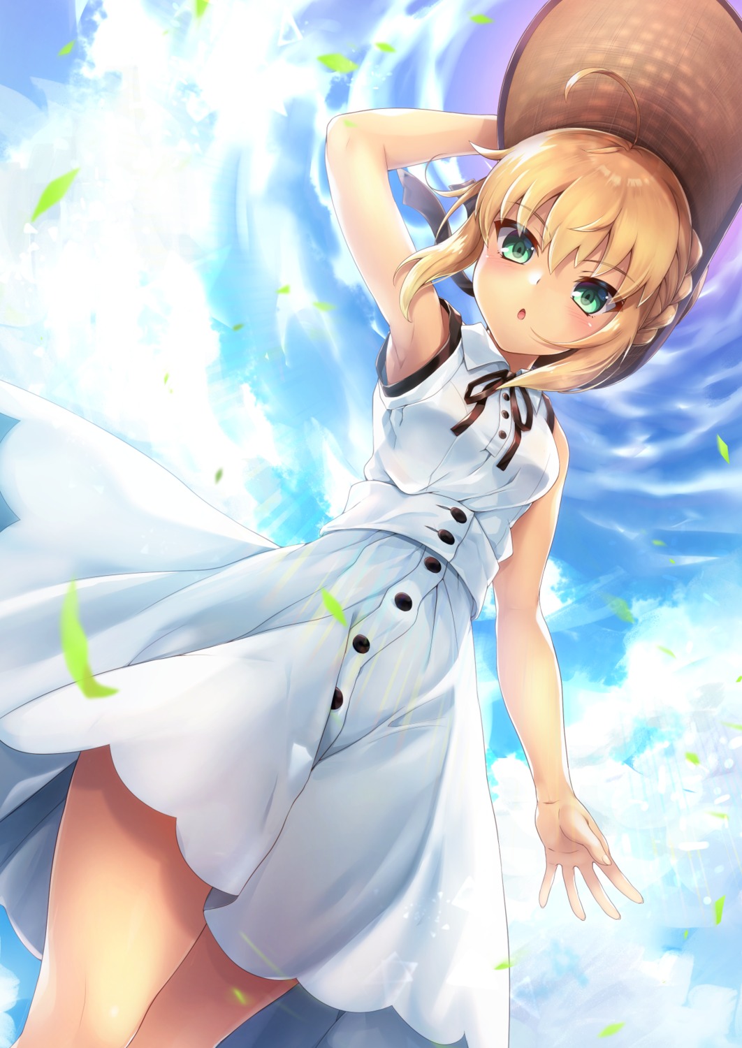 dress fate/grand_order fate/stay_night saber samoore summer_dress