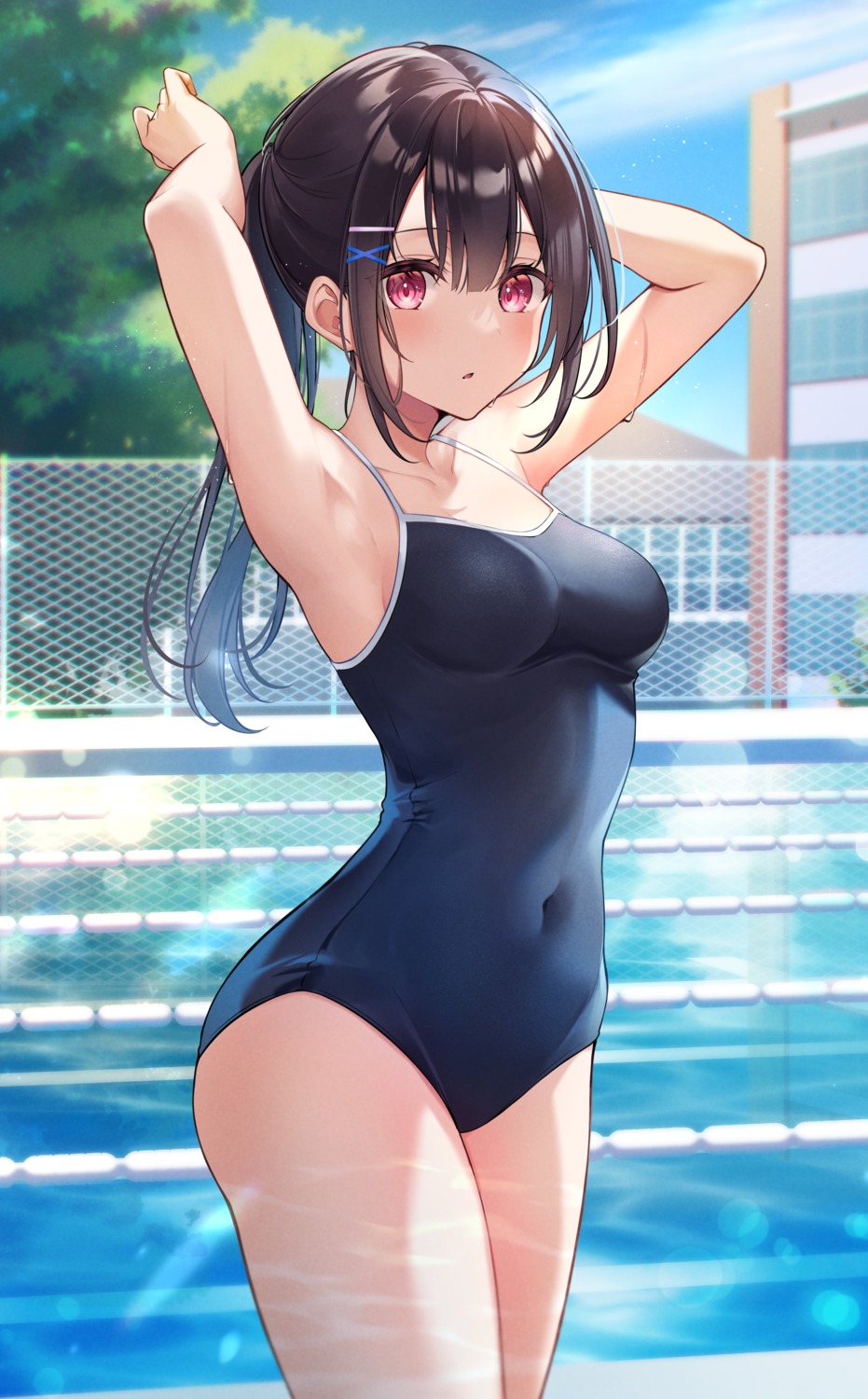 kisaragi_yuri school_swimsuit swimsuits