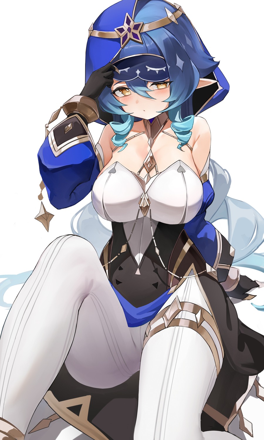 berserker_r genshin_impact layla_(genshin_impact) pointy_ears