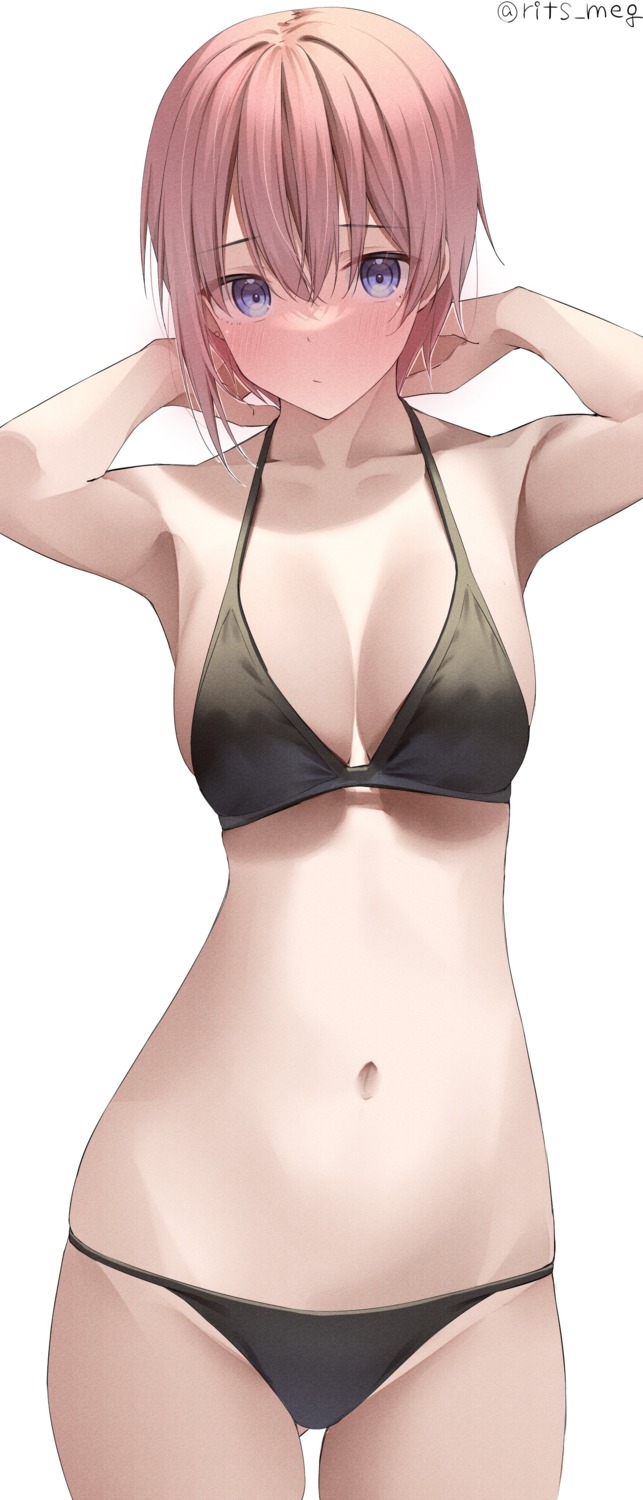 5-toubun_no_hanayome bikini kawai_ritsu_(rits_meg) nakano_ichika swimsuits