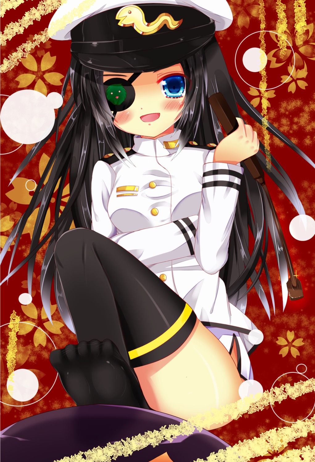 eyepatch feet iori0182 thighhighs uniform