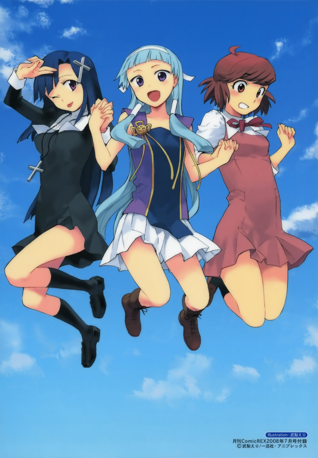 aoba_tsugumi kannagi_crazy_shrine_maidens nagi seifuku takenashi_eri zange