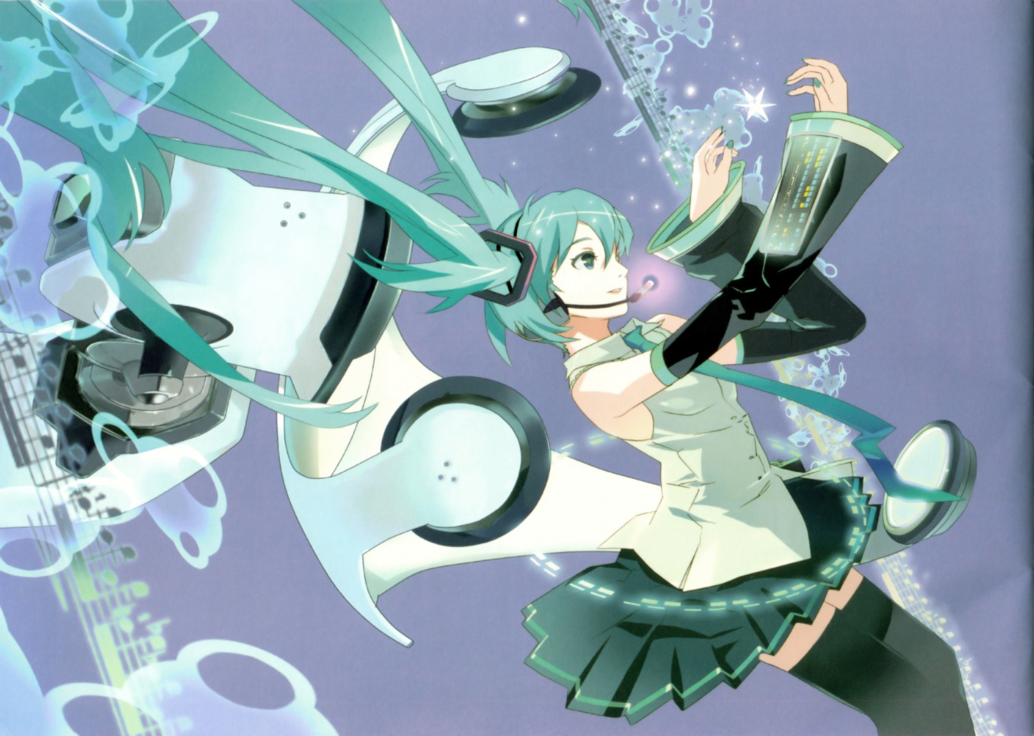 119 binding_discoloration hatsune_miku thighhighs vocaloid