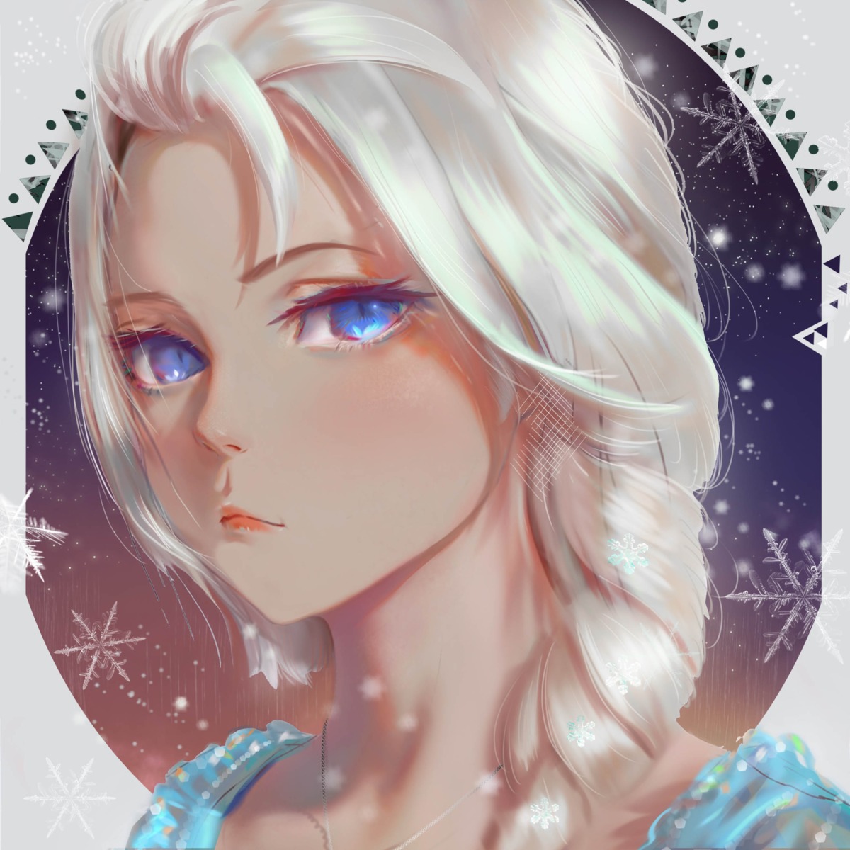 elsa_(frozen) frozen qizhu