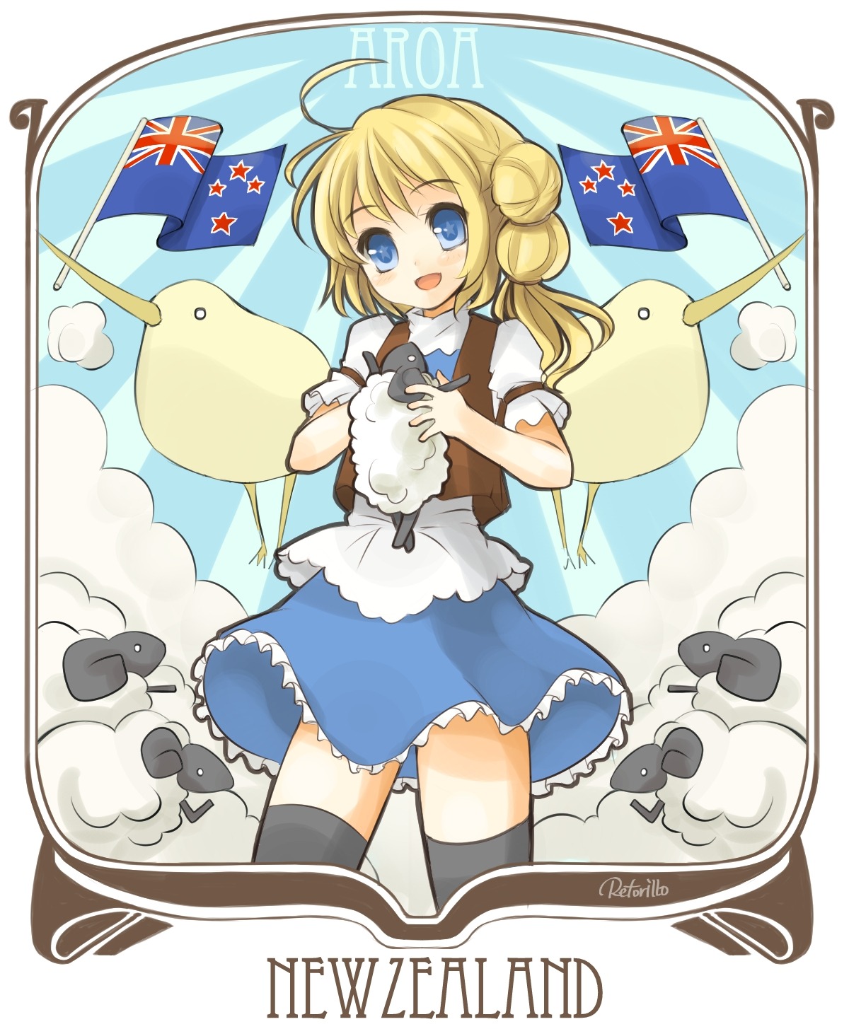 hetalia_axis_powers retoriro thighhighs