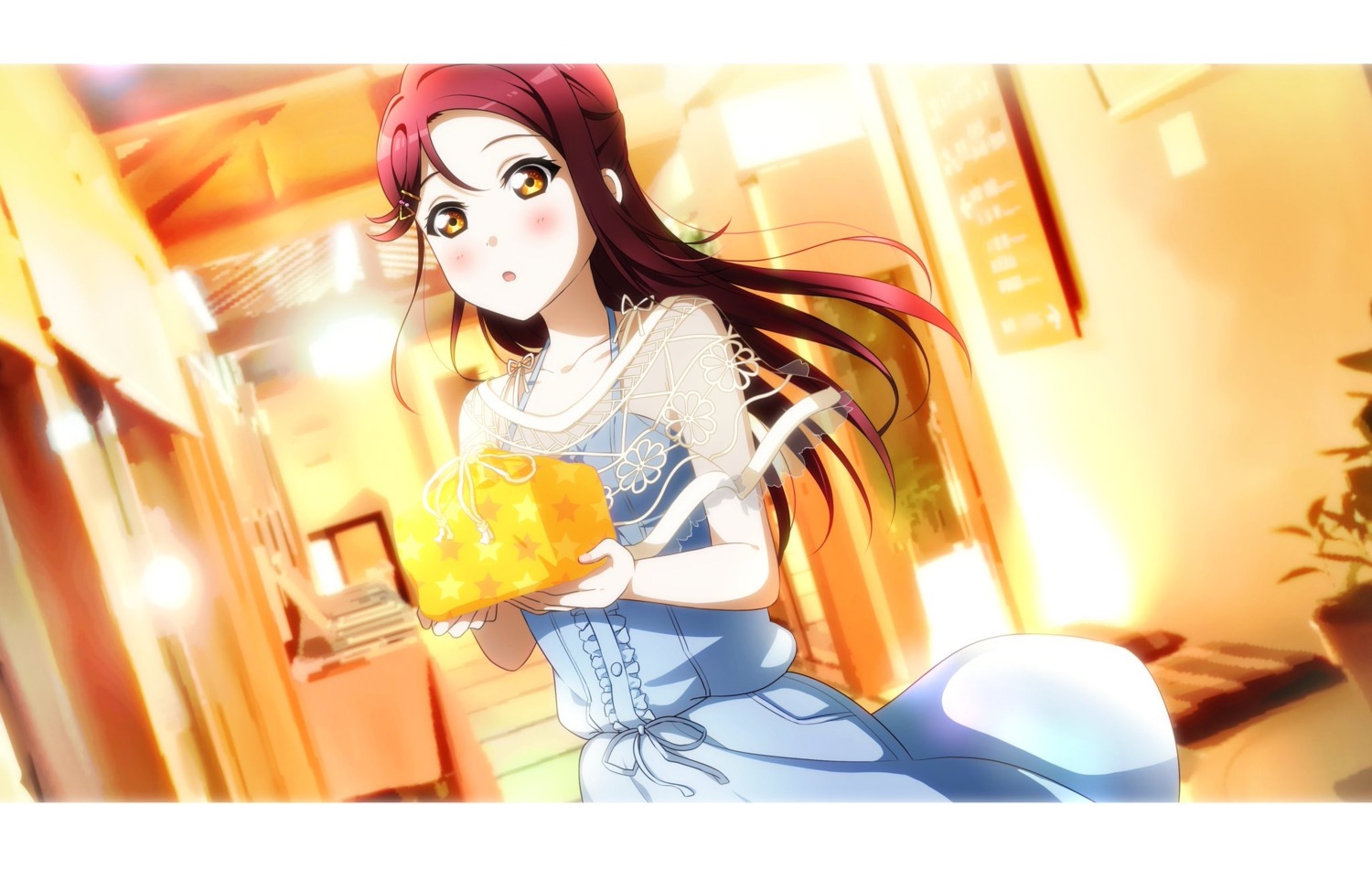 kougi_hiroshi love_live!_sunshine!! sakurauchi_riko see_through skirt_lift