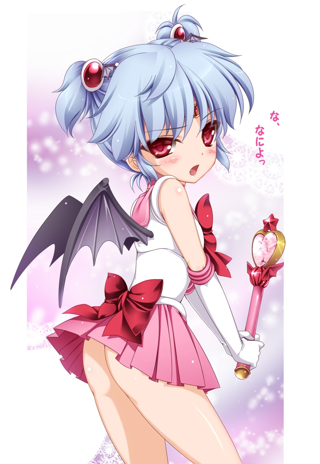 cosplay loli monety nopan remilia_scarlet sailor_moon touhou wings