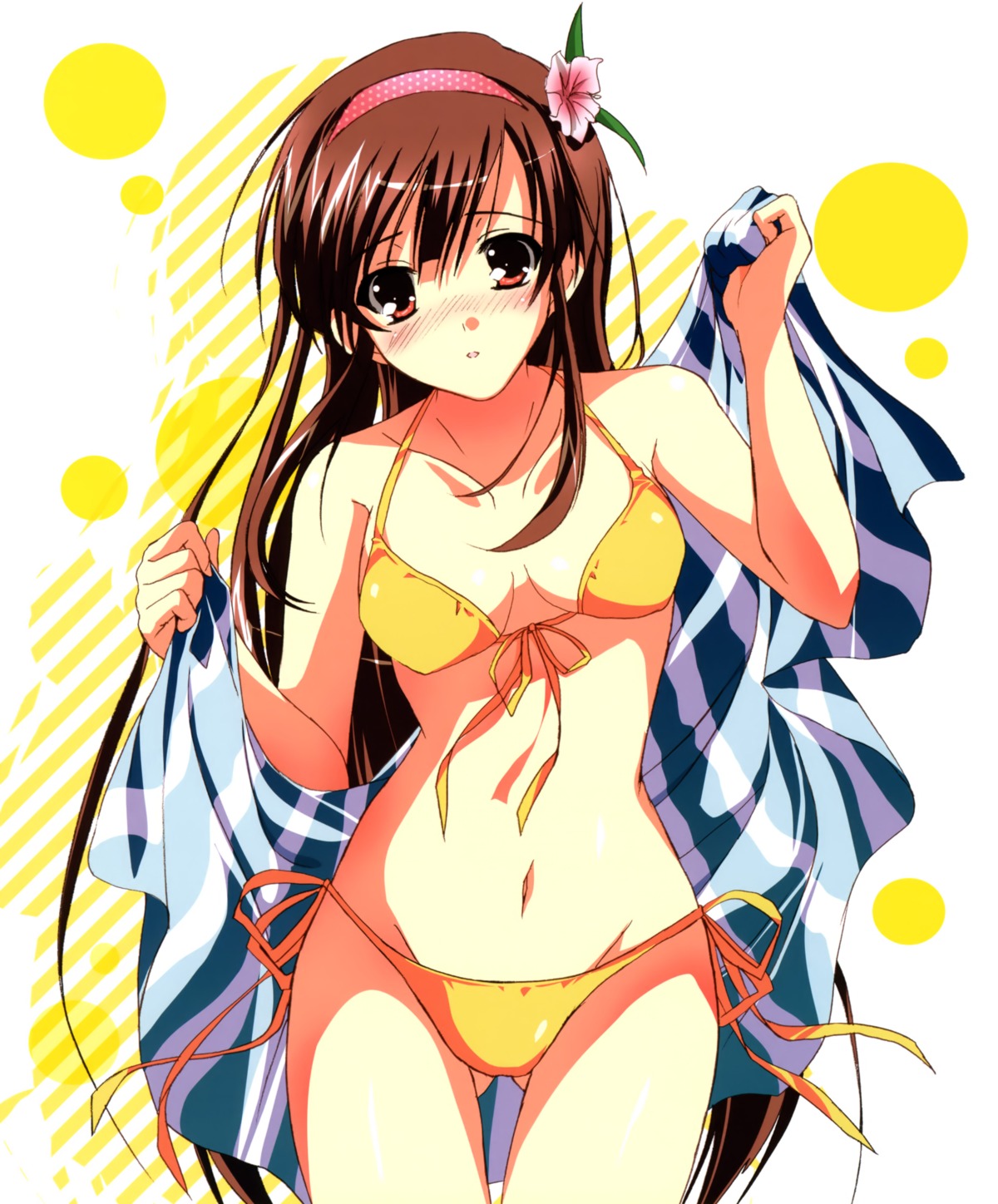 bikini cleavage satou_satoru swimsuits