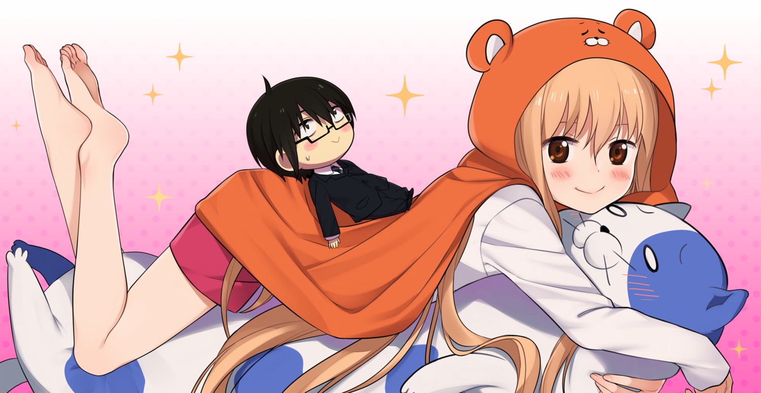 chibi doma_taihei doma_umaru eventh7 feet himouto!_umaru-chan megane