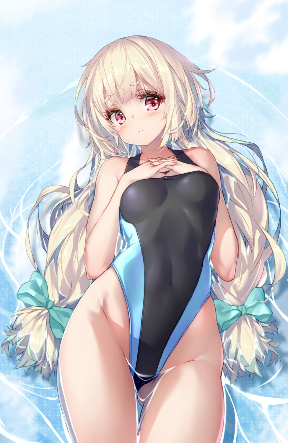 hong_(white_spider) swimsuits wet