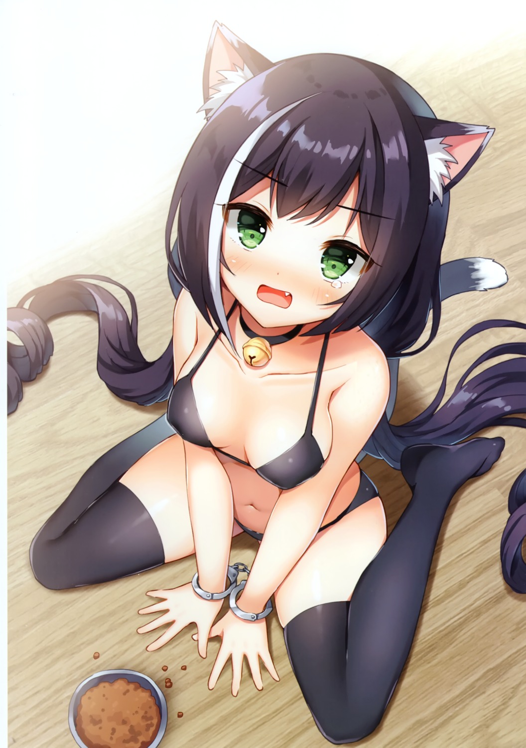 animal_ears bondage bra karyl_(princess_connect) mauve nekomimi pantsu princess_connect princess_connect!_re:dive tail thighhighs wata★punch