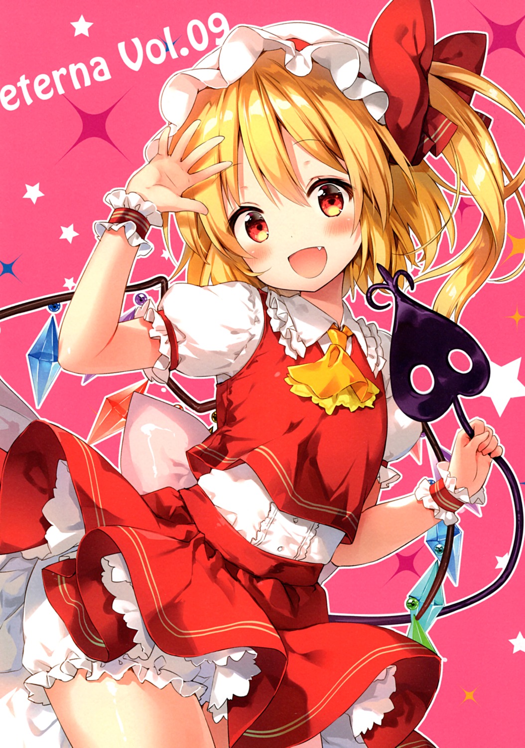 bloomers eterna flandre_scarlet riichu skirt_lift touhou wings