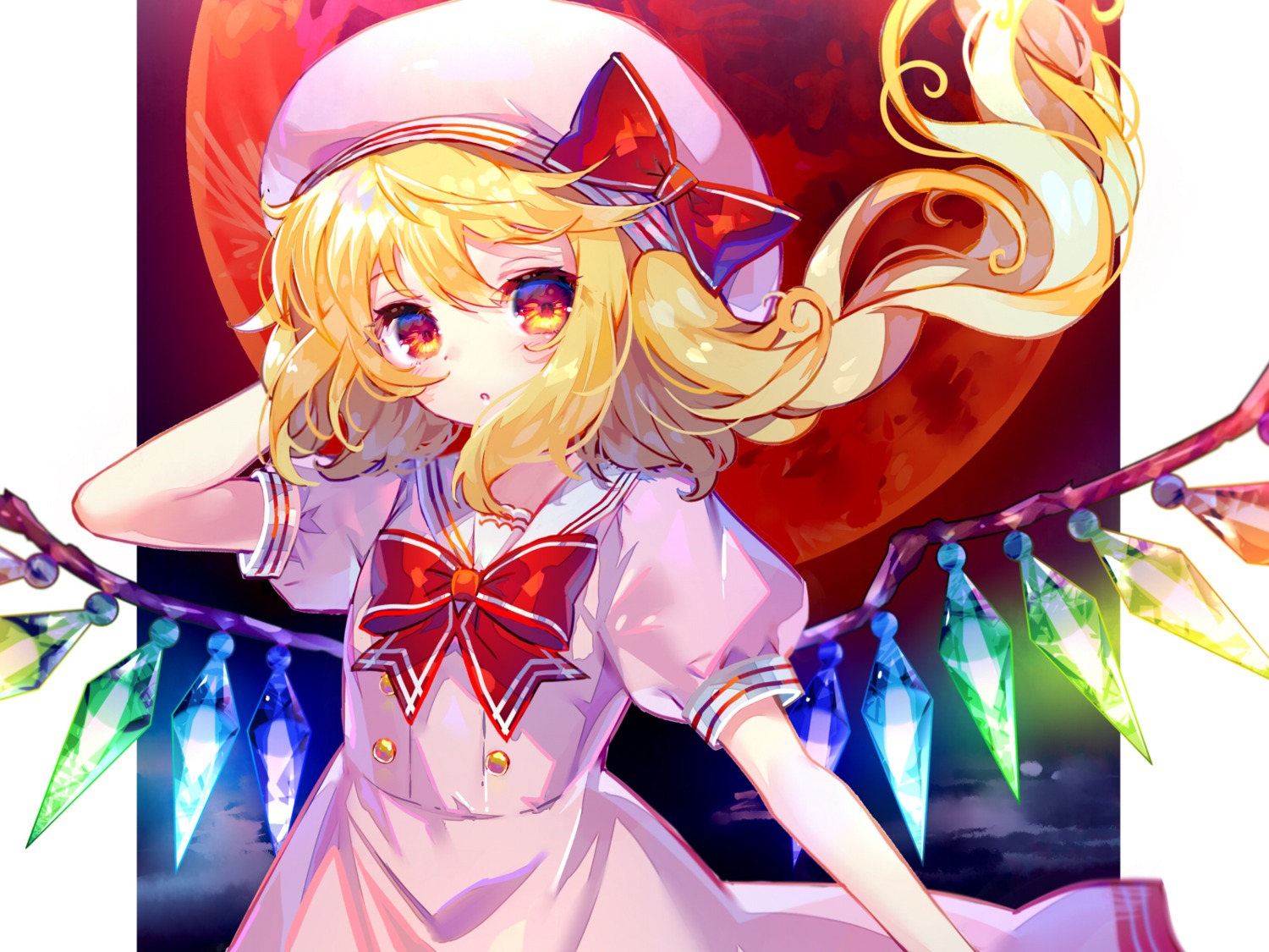 flandre_scarlet hinasumire touhou wings