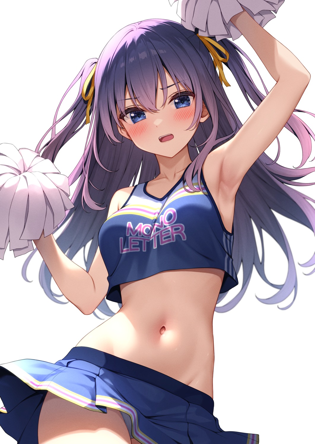 cheerleader karutamo pantsu rakugaki-chan skirt_lift