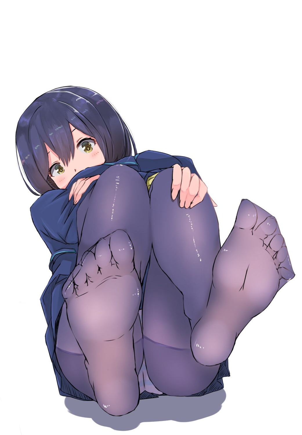 feet memeno_kei nijisanji pantsu pantyhose seifuku shimapan shizuka_rin