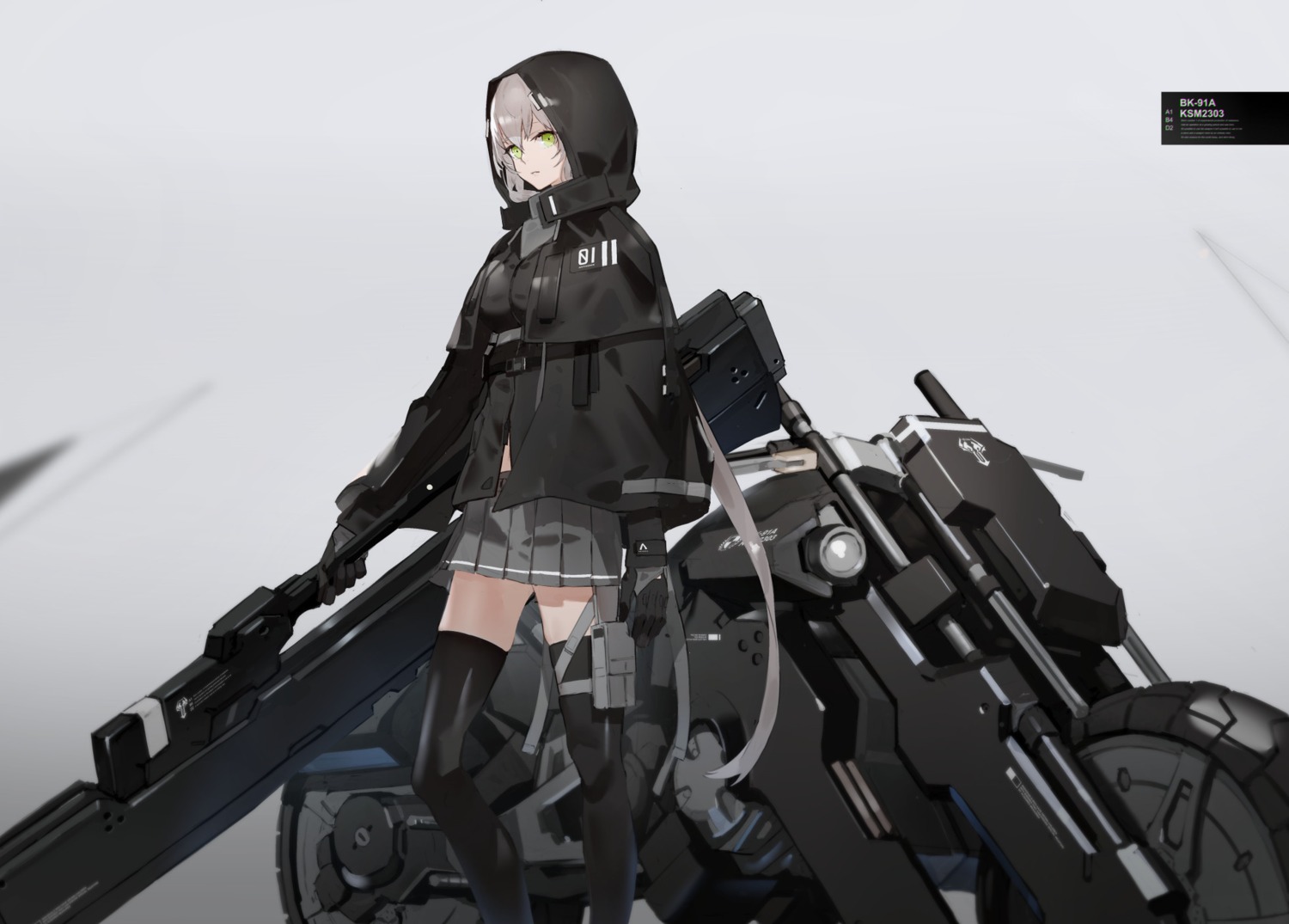 garter neco thighhighs weapon