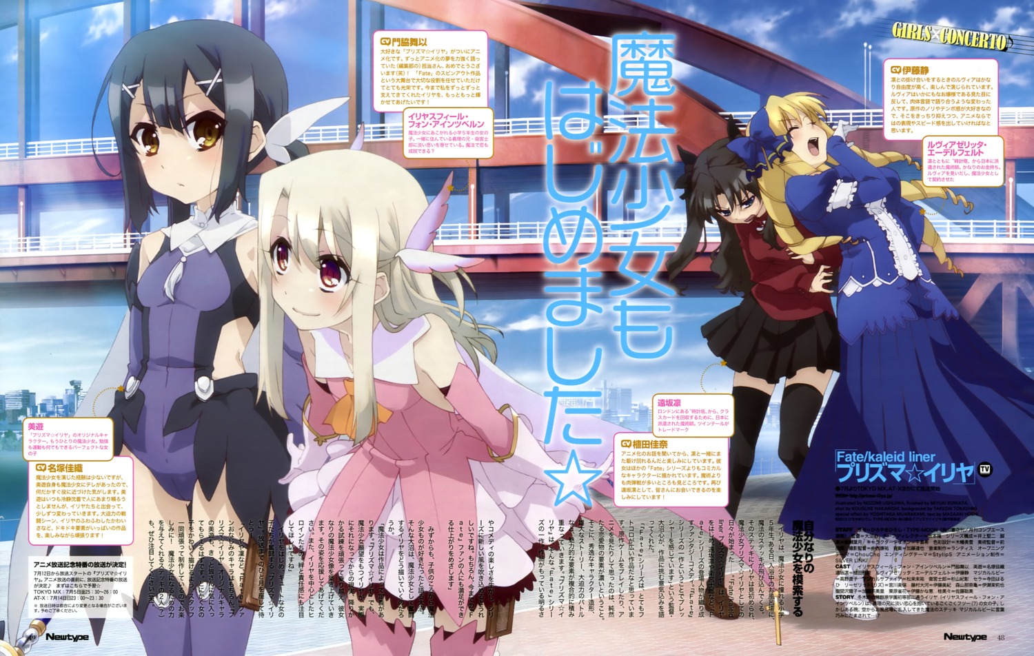 dress fate/kaleid_liner_prisma_illya fate/stay_night garter illyasviel_von_einzbern leotard lolita_fashion luviagelita_edelfelt miyu_edelfelt thighhighs toosaka_rin ushijima_nozomi