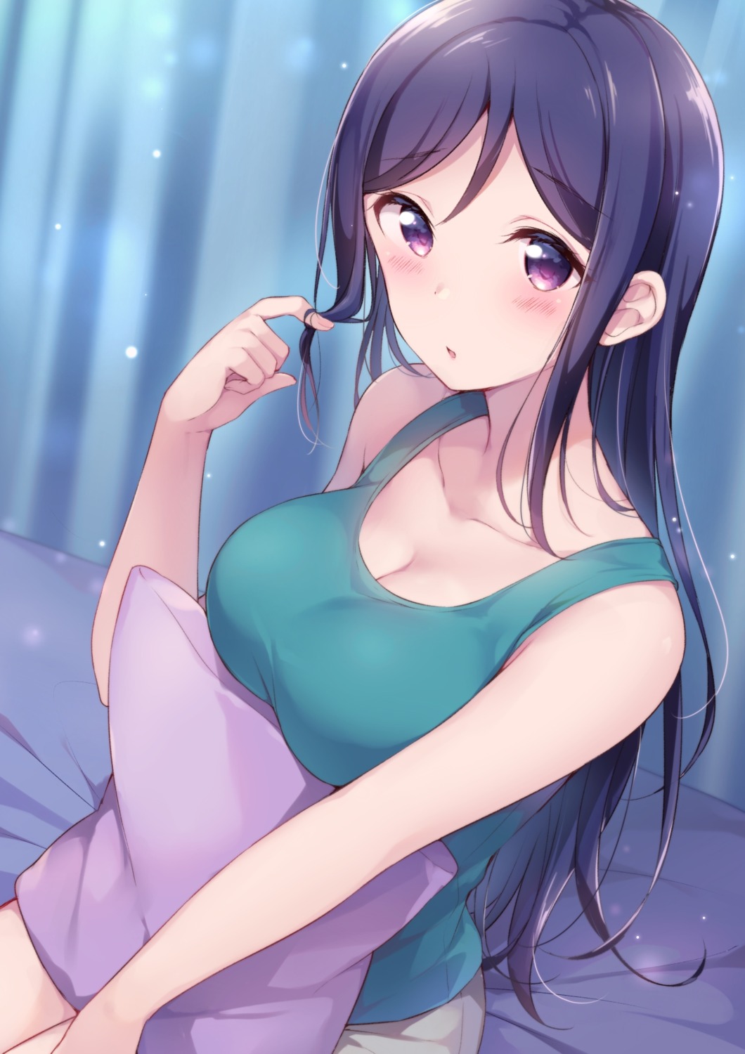 cleavage hazuki_(sutasuta) love_live!_sunshine!! matsuura_kanan