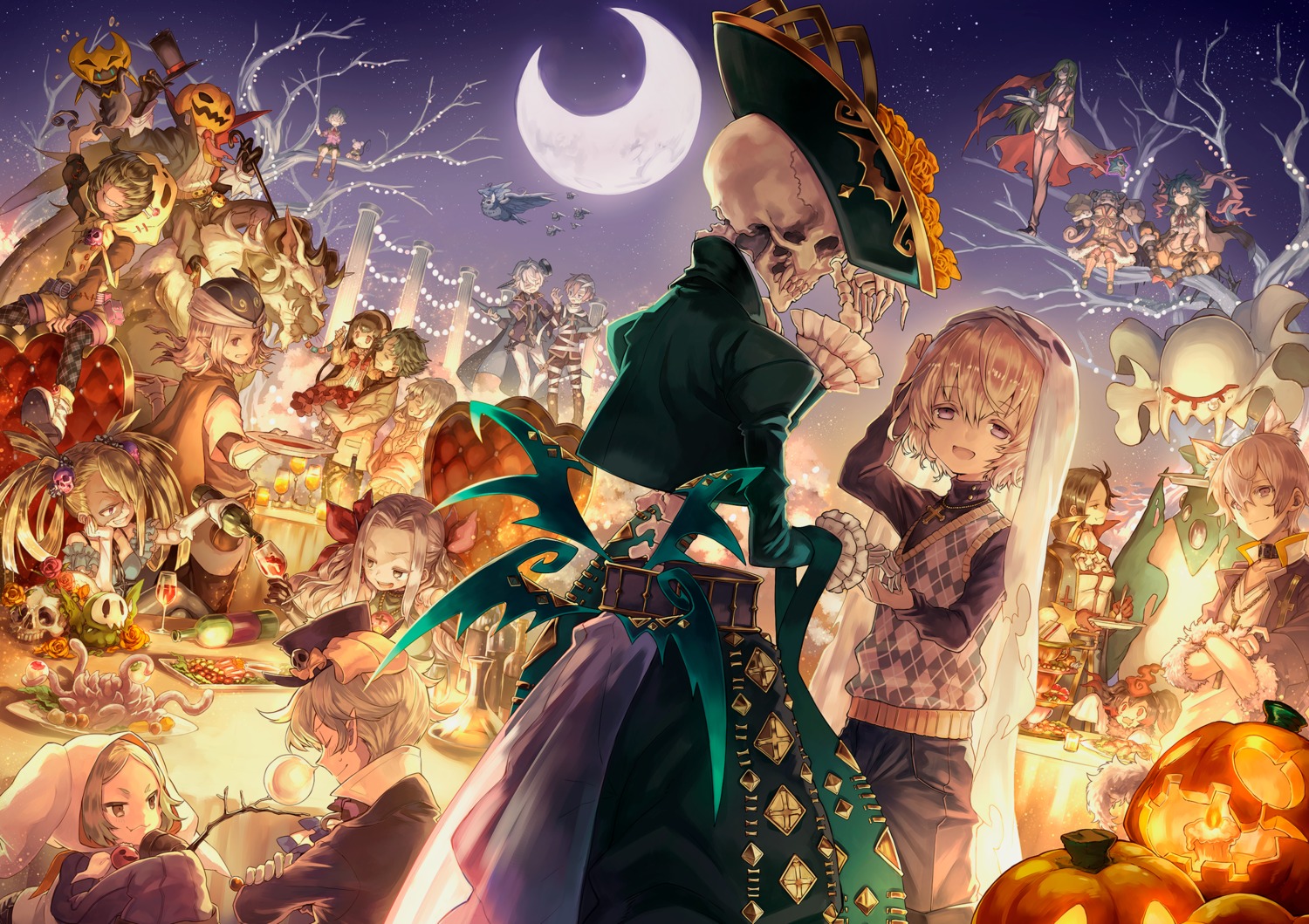 animal_ears halloween merc_storia mito_itsuki pantyhose pointy_ears