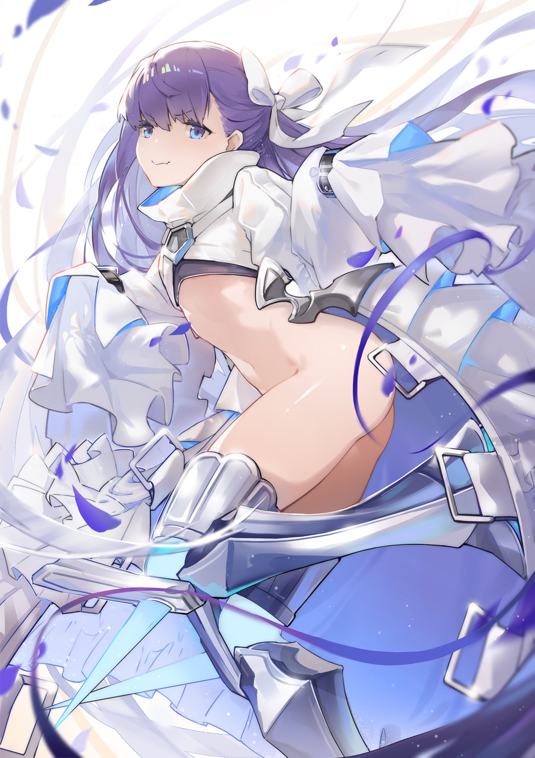 armor bottomless fate/grand_order loli luoxiaofei meltryllis no_bra thighhighs