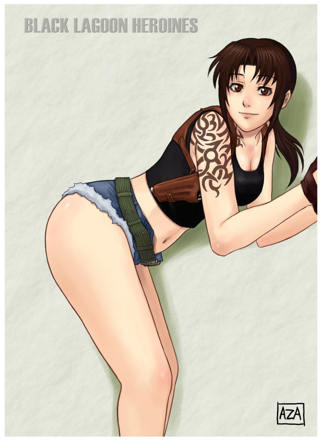 azasuke azasuke_wind black_lagoon revy tattoo