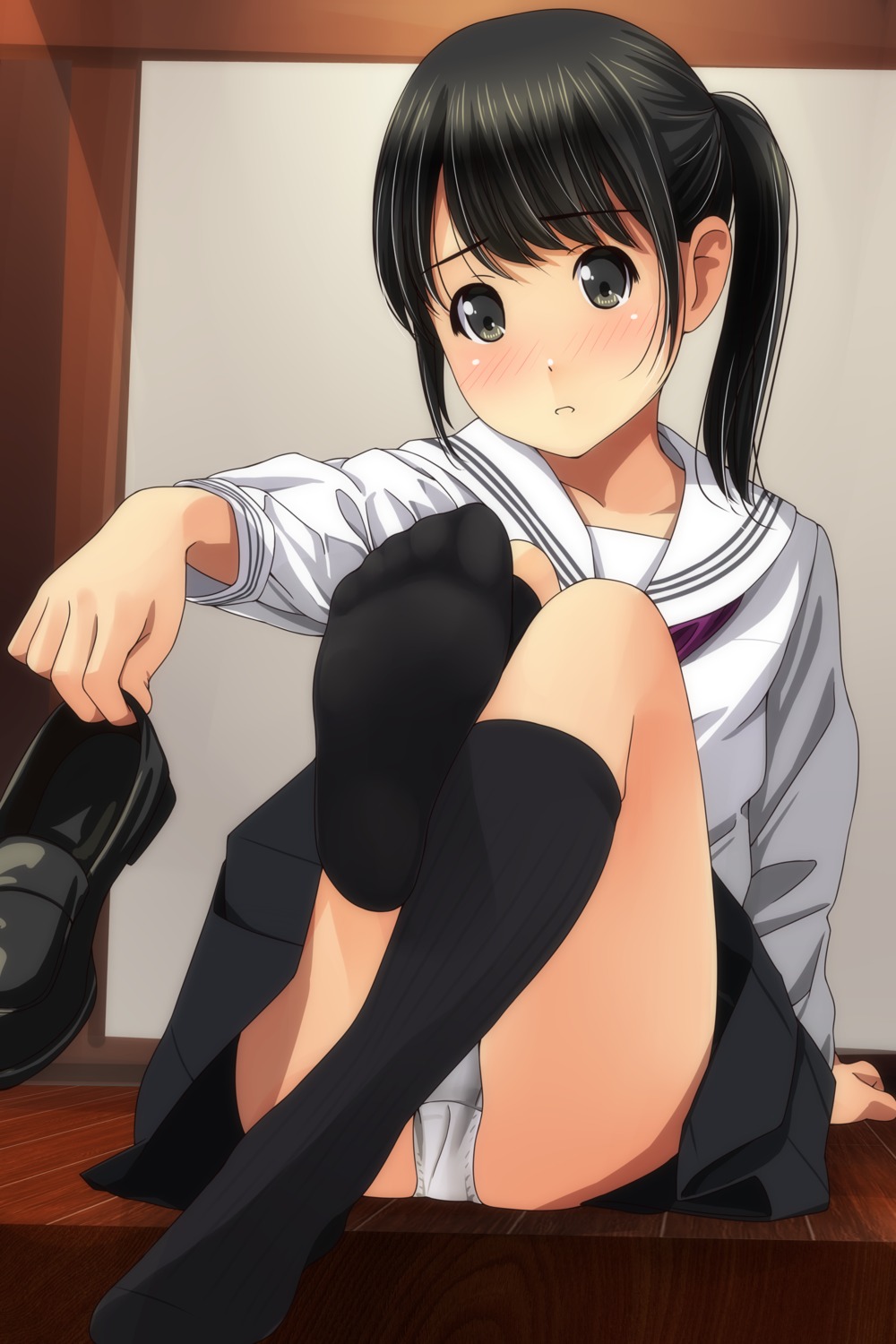 feet matsunaga_kouyou pantsu seifuku