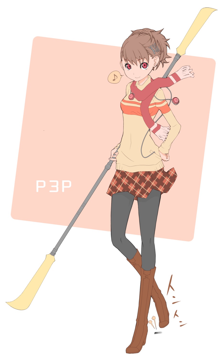 female_protagonist_(p3) kugatsu_takaaki megaten pantyhose persona persona_3